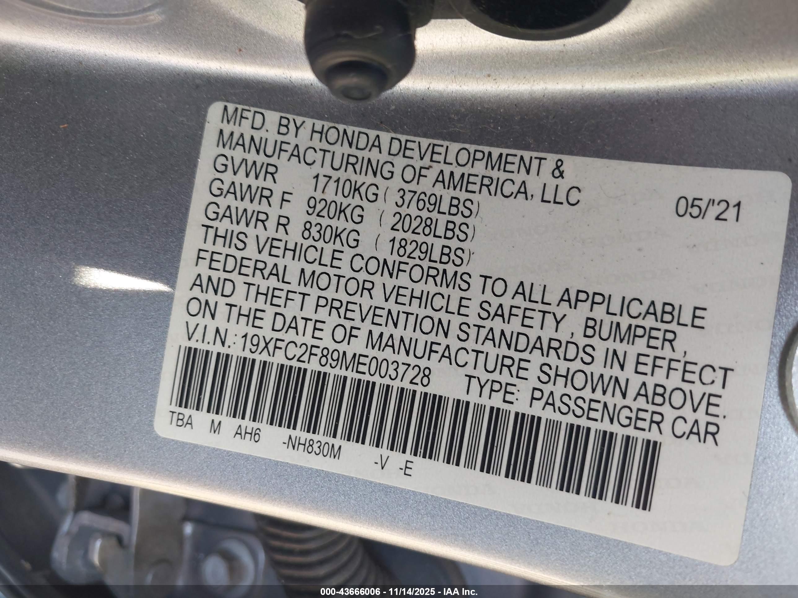 HONDA CIVIC image 9