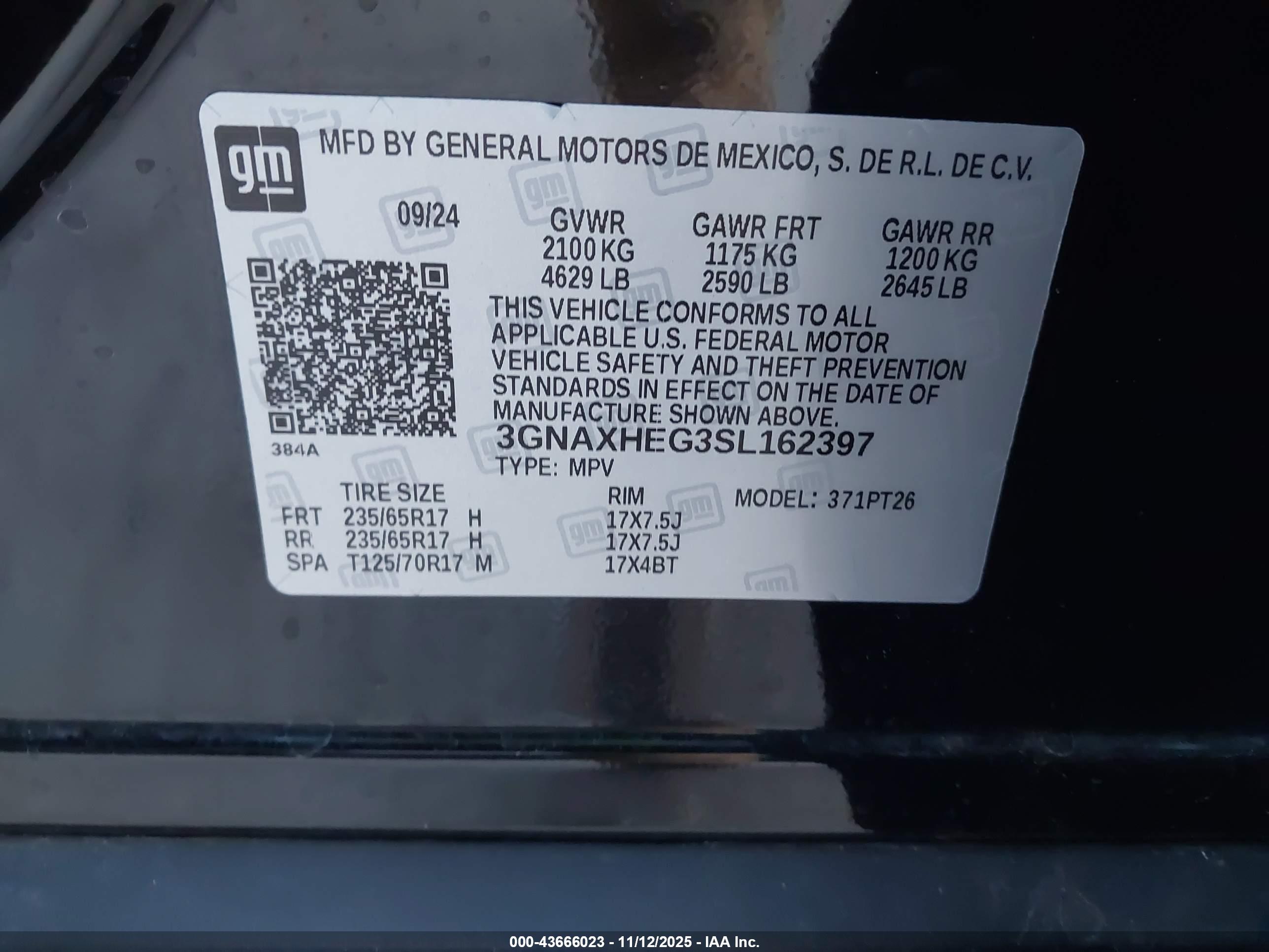 CHEVROLET EQUINOX image 9