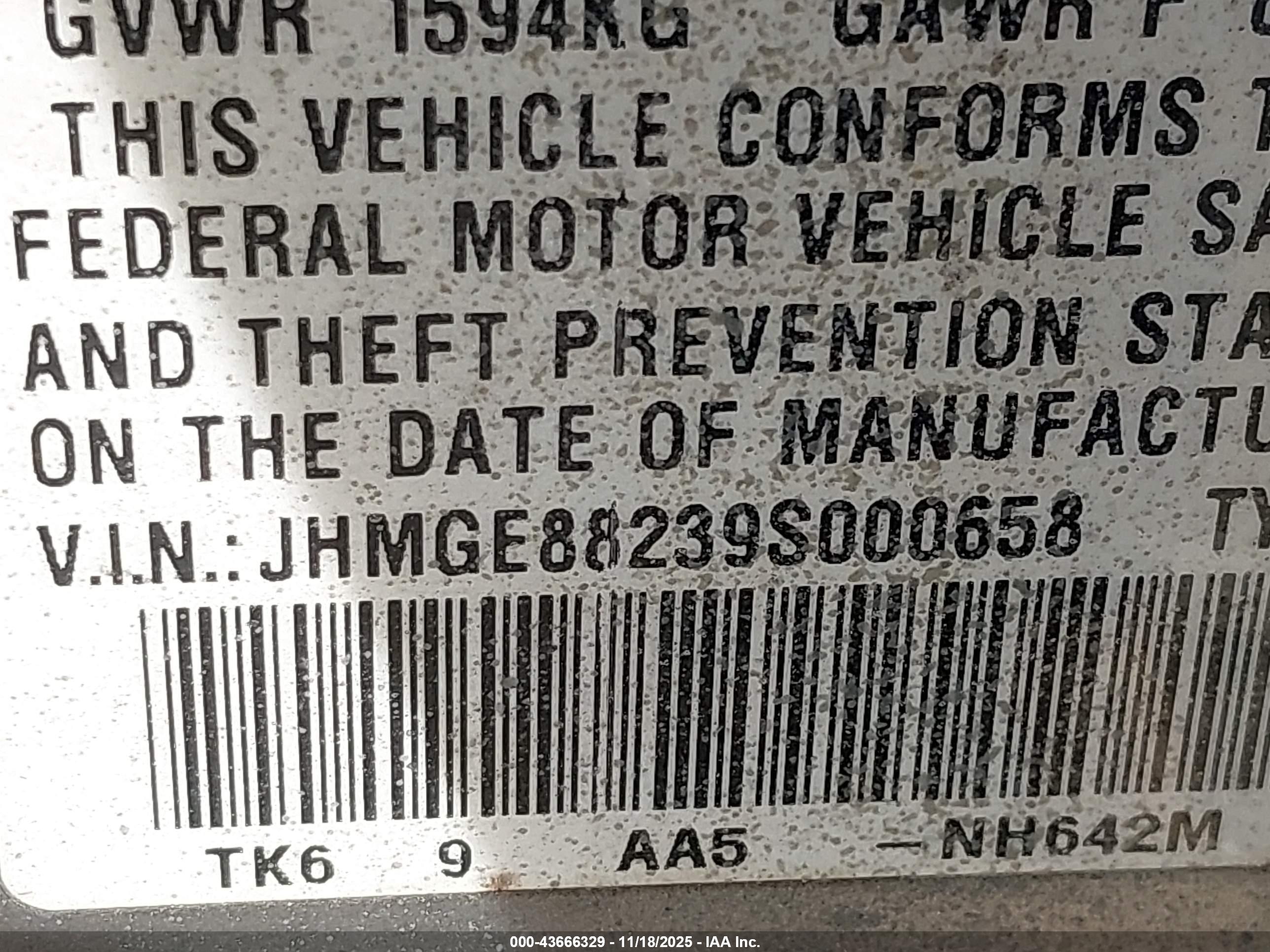 HONDA FIT image 9