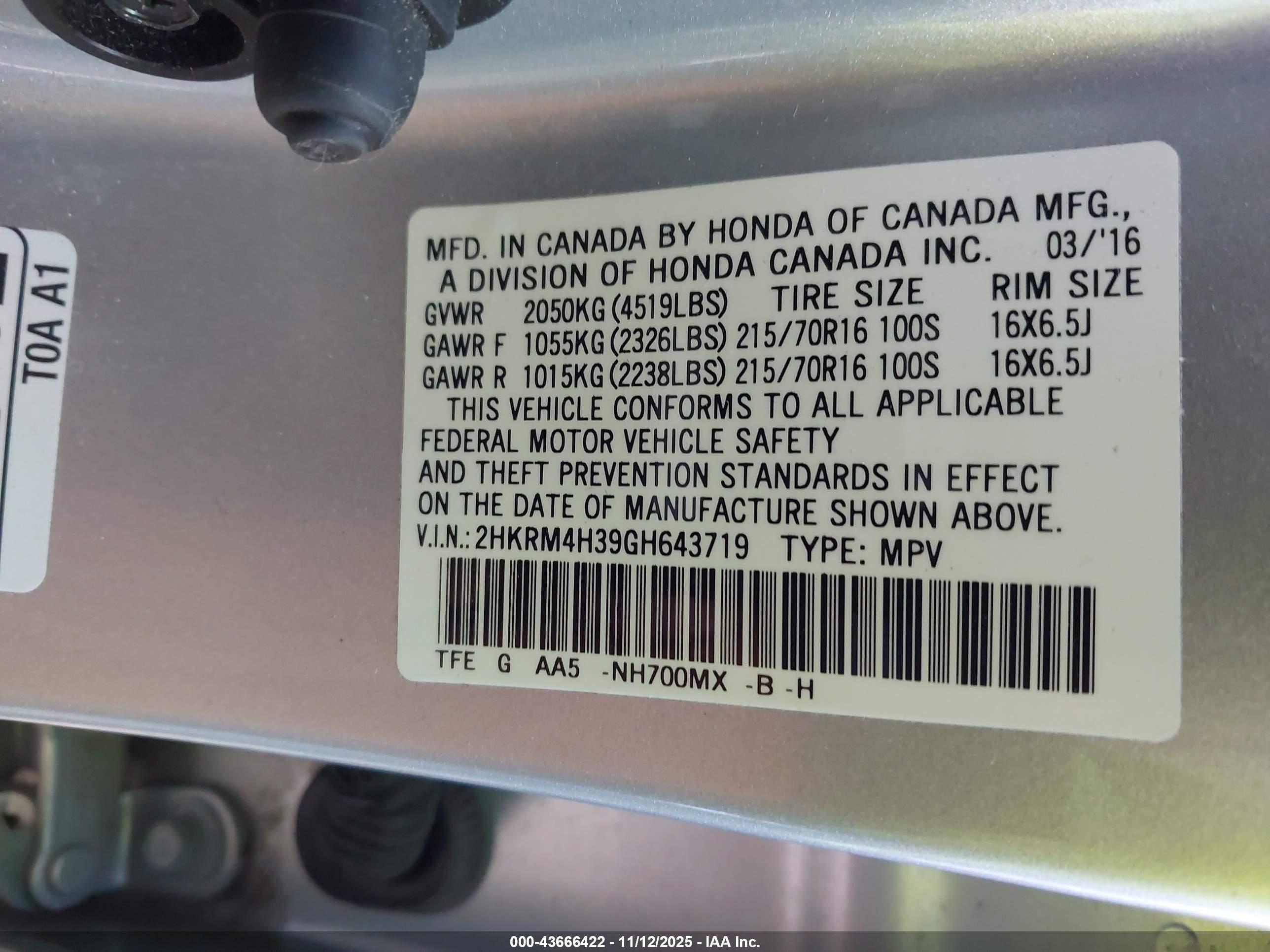 HONDA CR-V image 9
