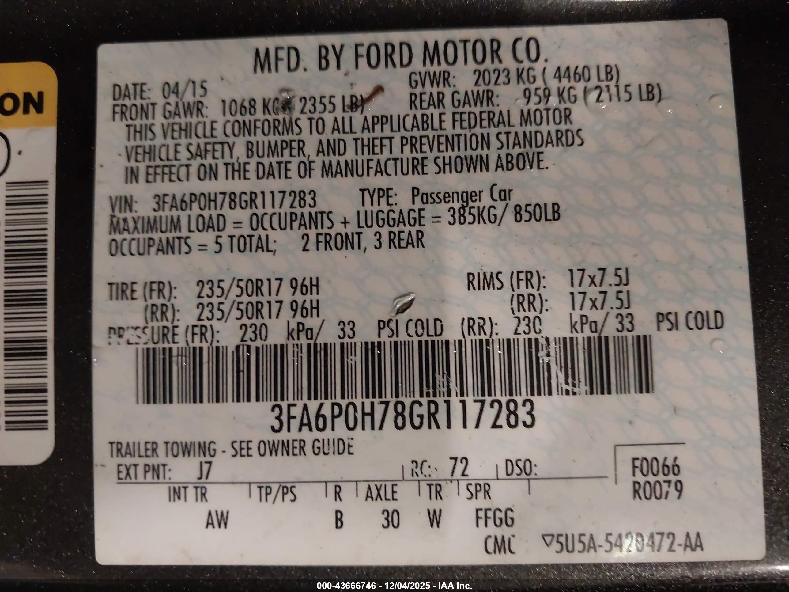 FORD FUSION image 9