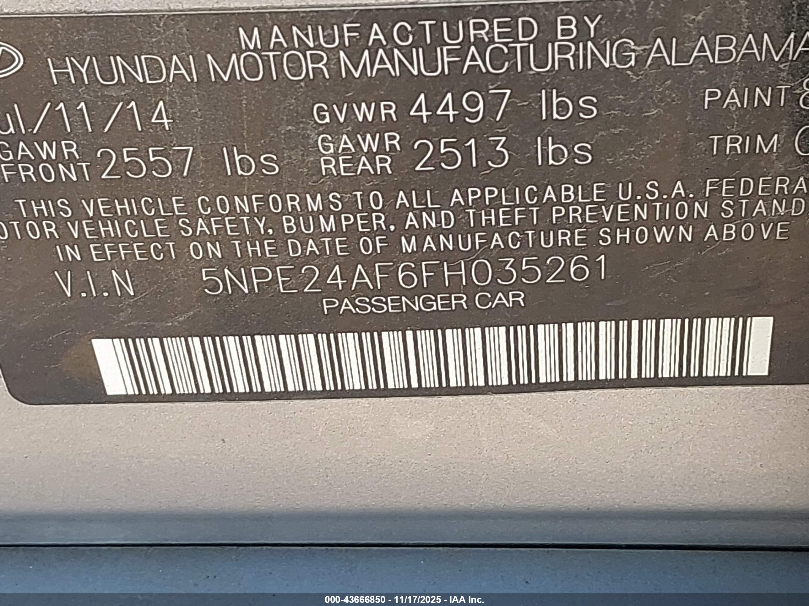 HYUNDAI SONATA image 9