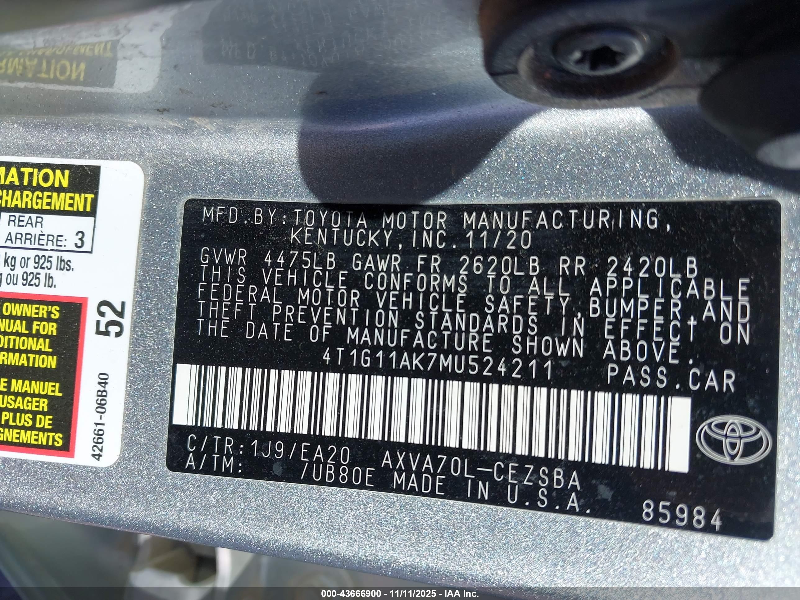 TOYOTA CAMRY image 9