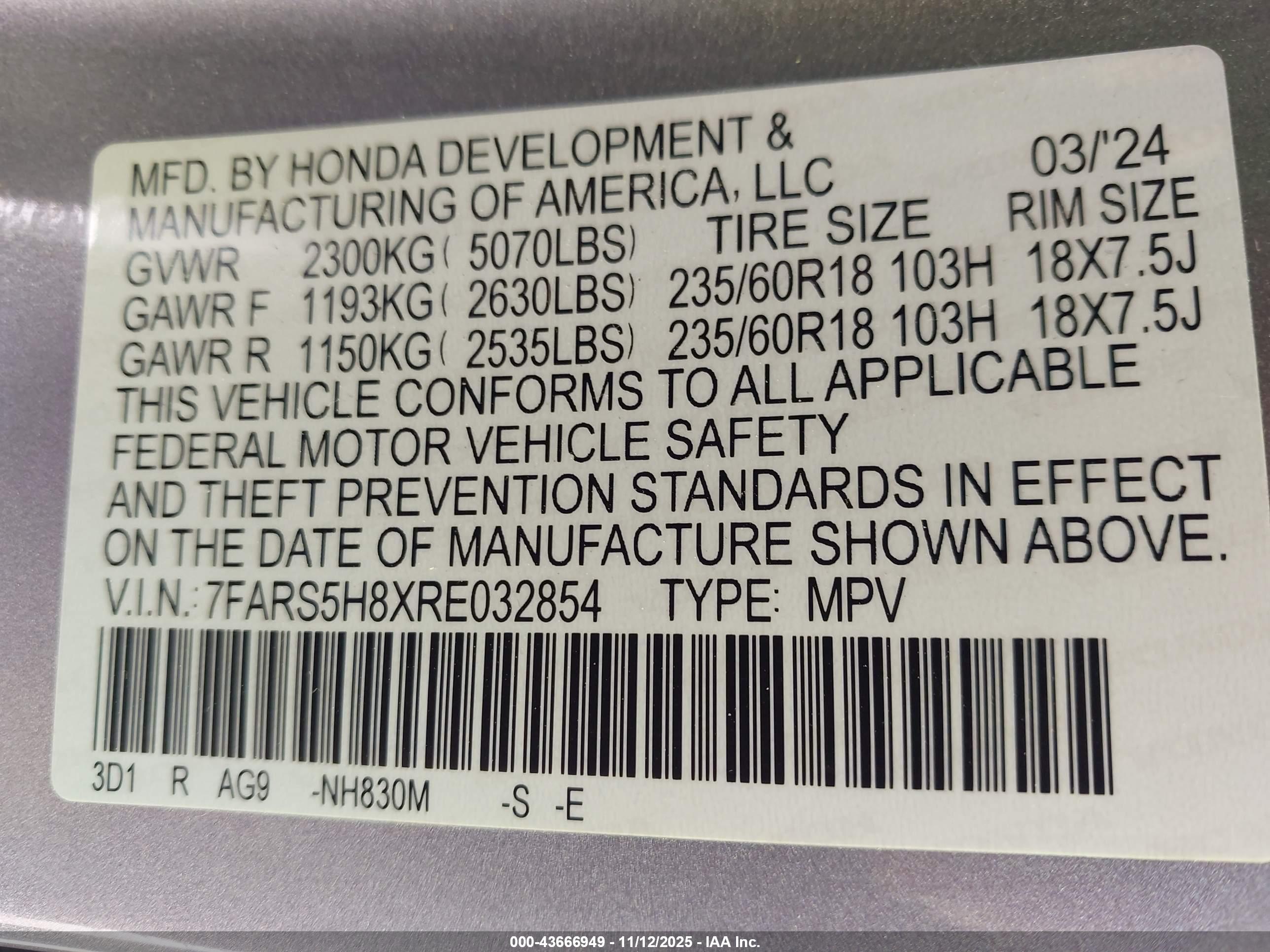 HONDA CR-V image 9
