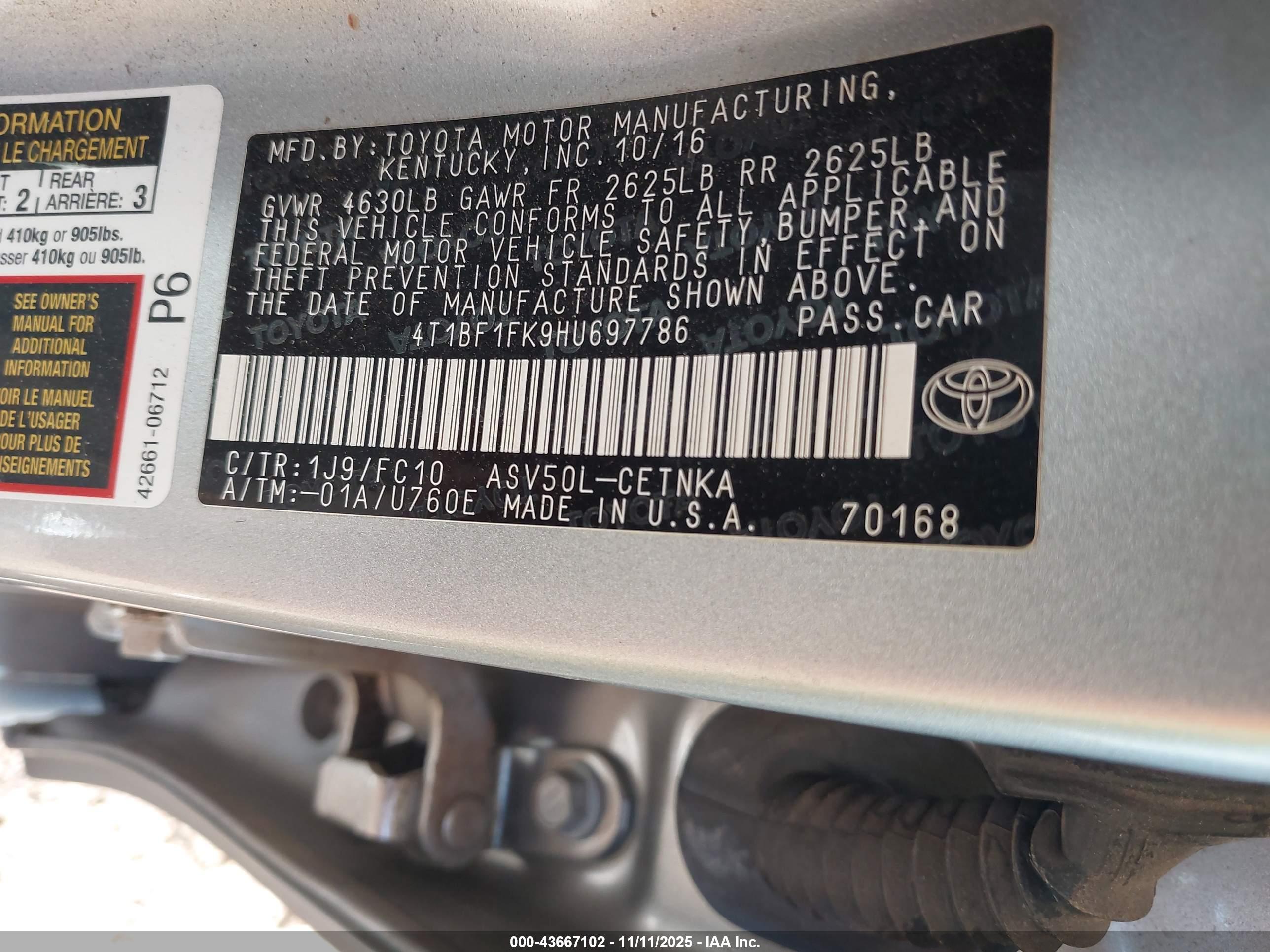 TOYOTA CAMRY image 9