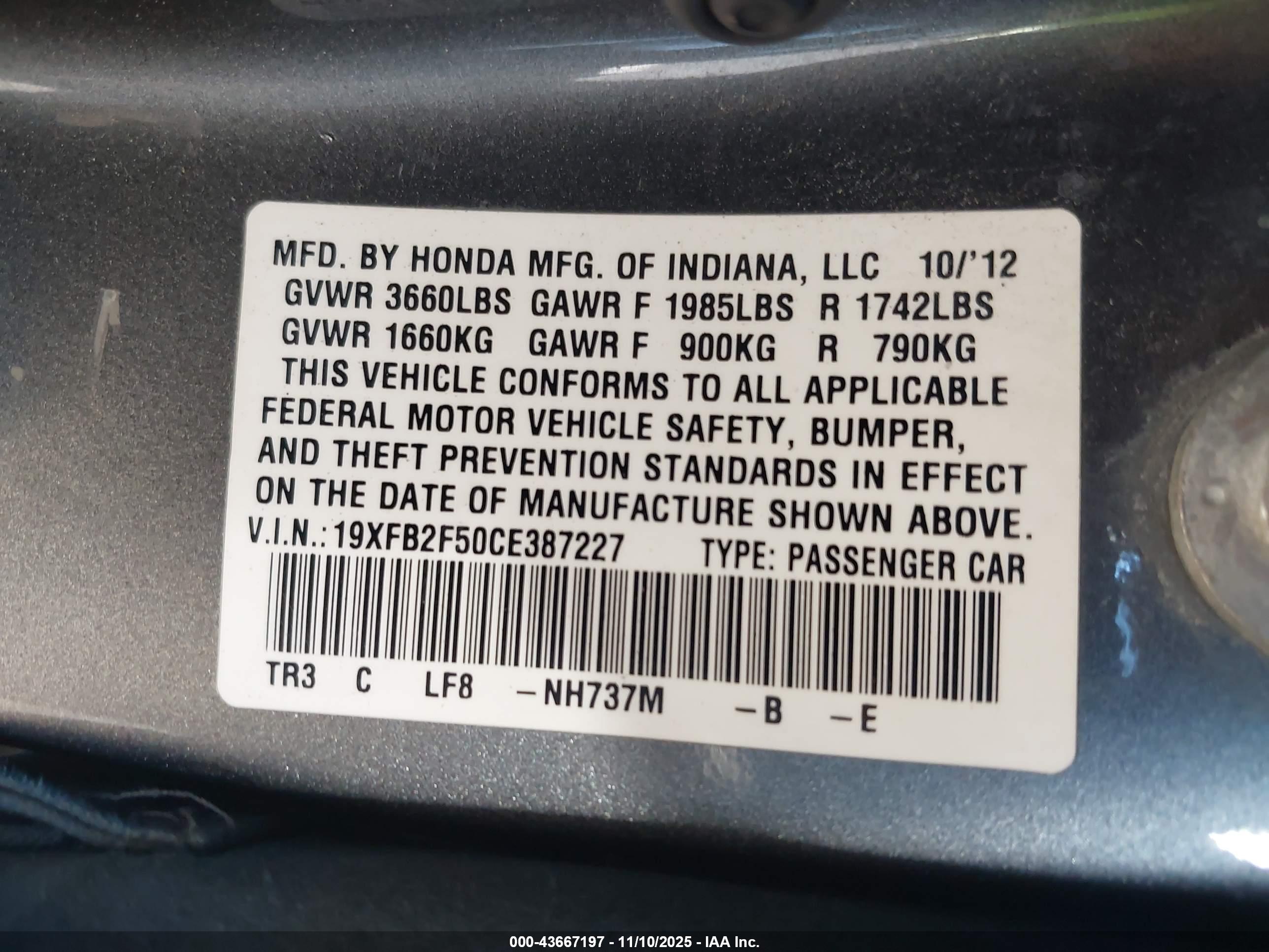 HONDA CIVIC image 9