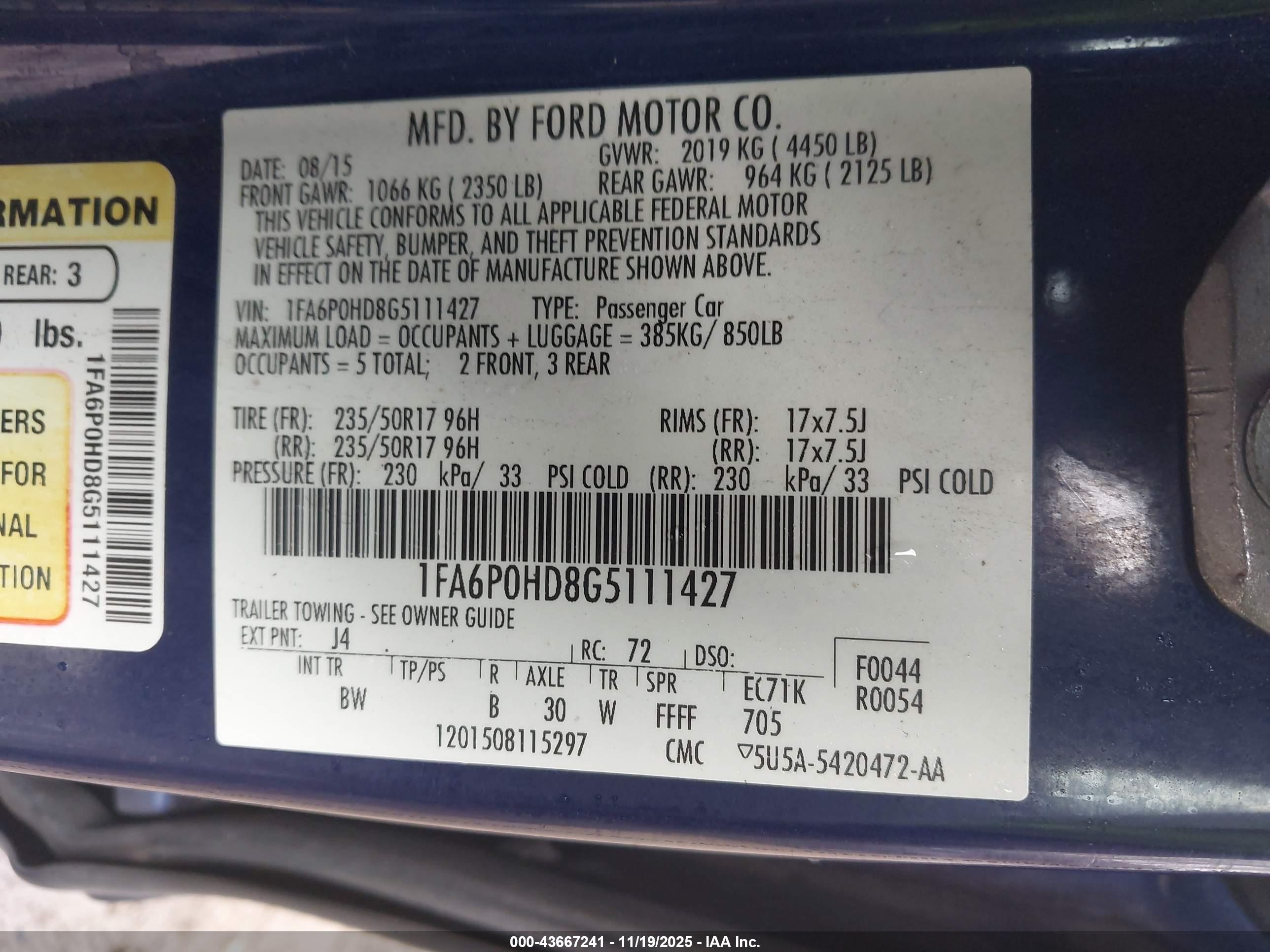 FORD FUSION image 9