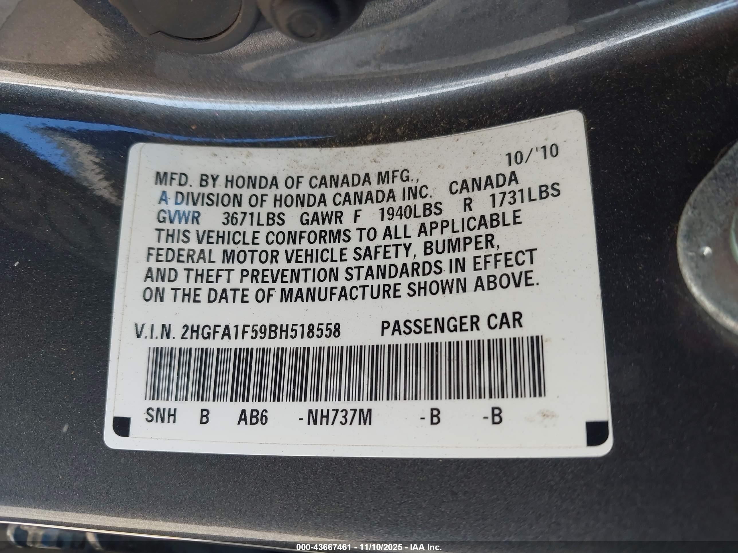 HONDA CIVIC image 9