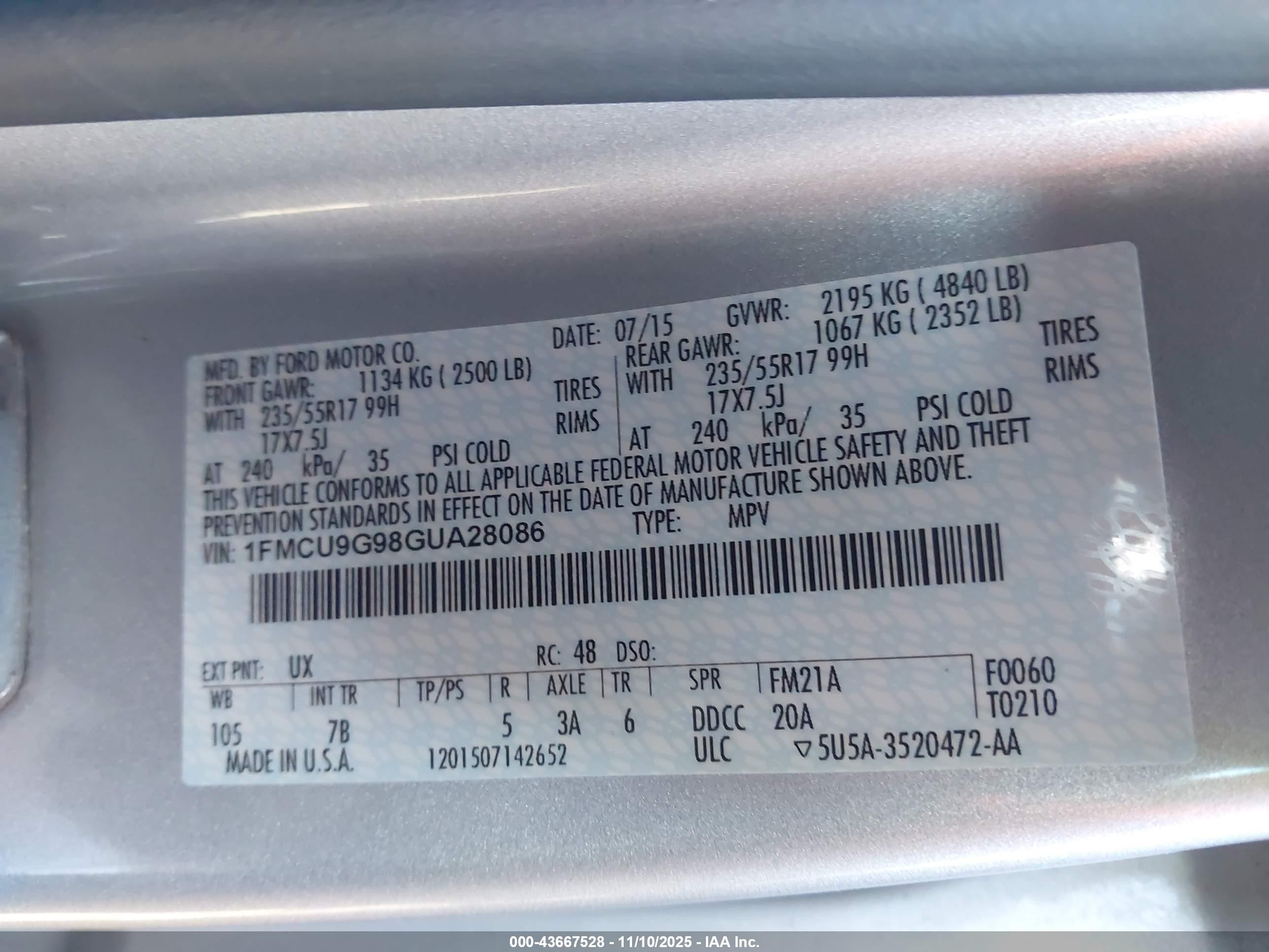 FORD ESCAPE image 9