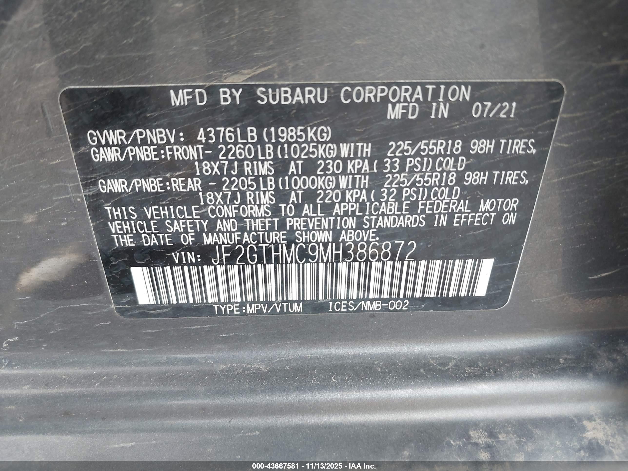 SUBARU CROSSTREK image 9