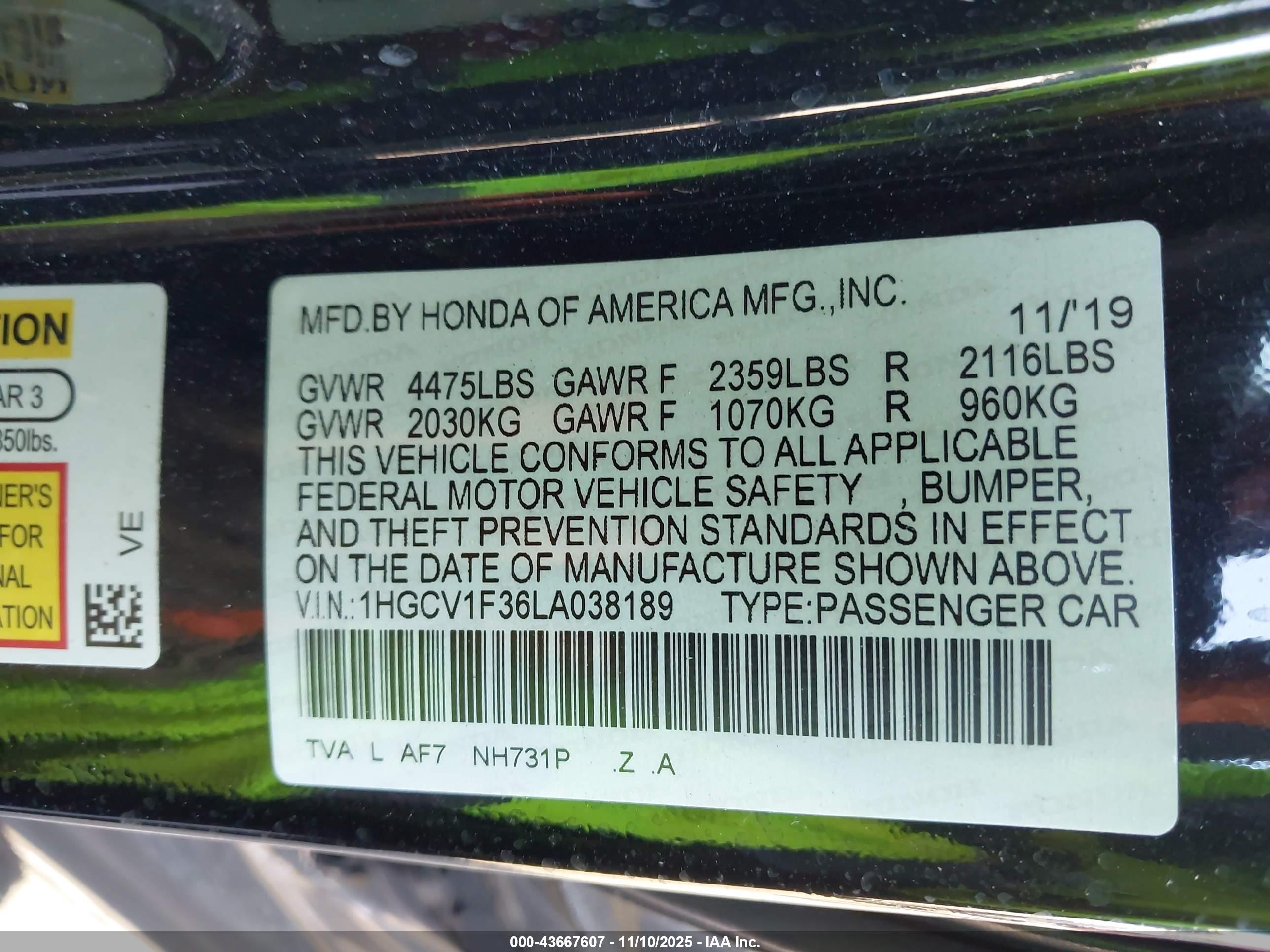 HONDA ACCORD image 9