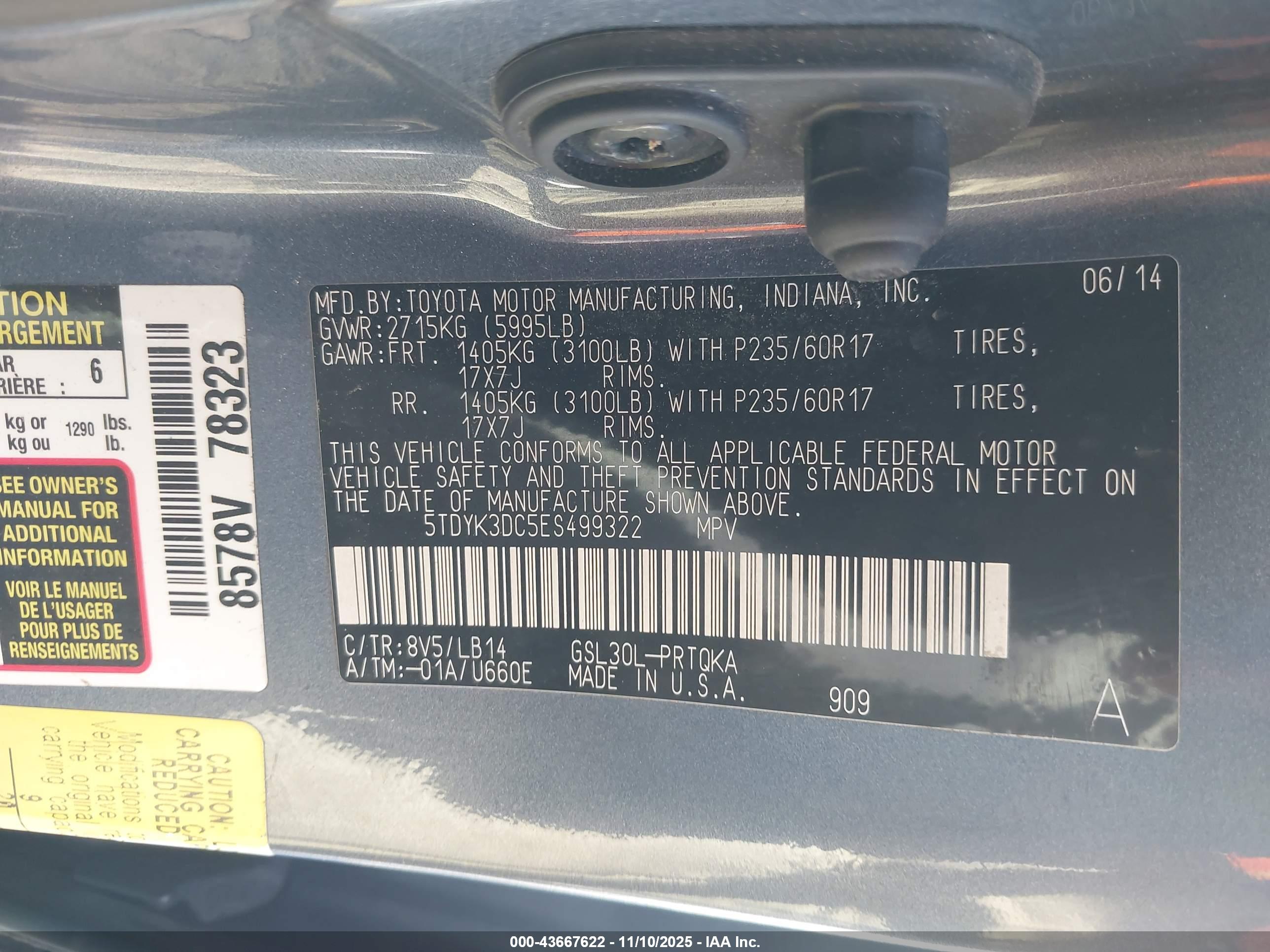 TOYOTA SIENNA image 9