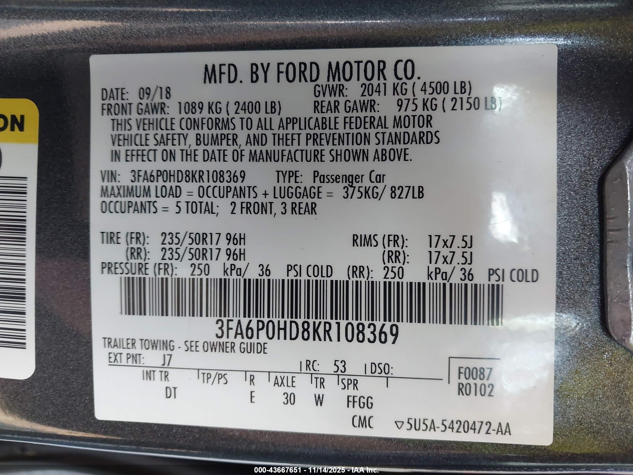 FORD FUSION image 9