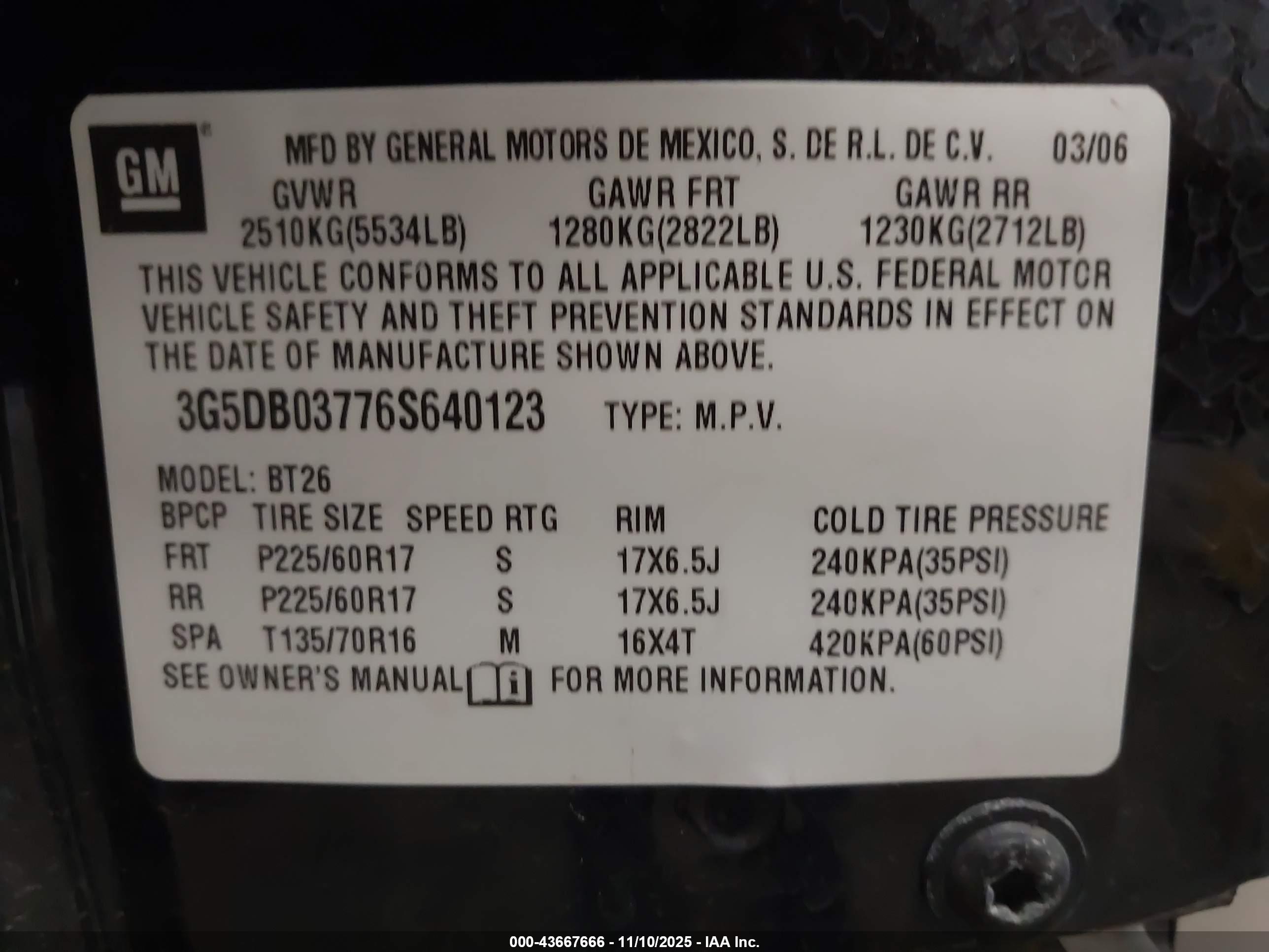 BUICK RENDEZVOUS image 9