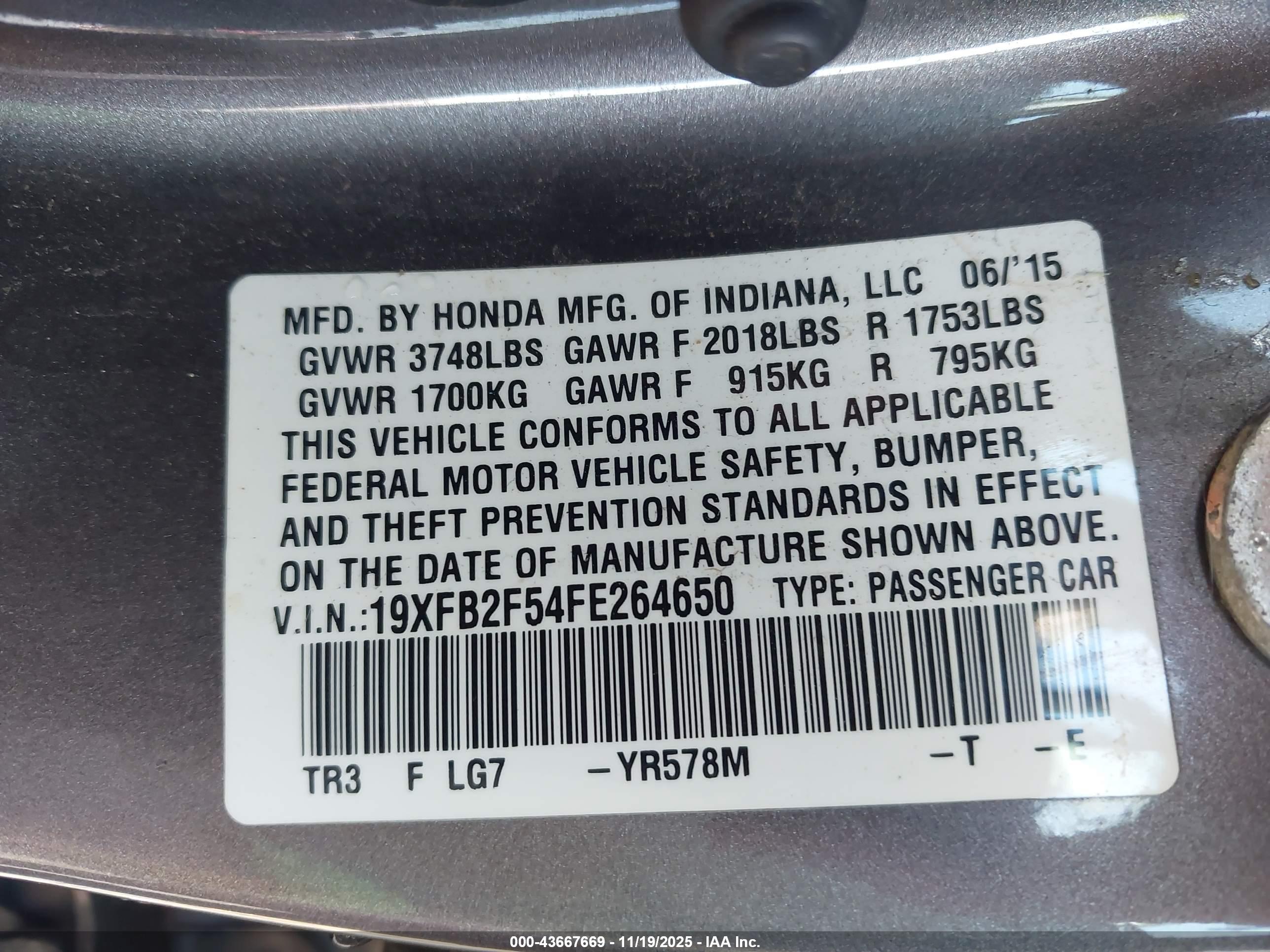 HONDA CIVIC image 9