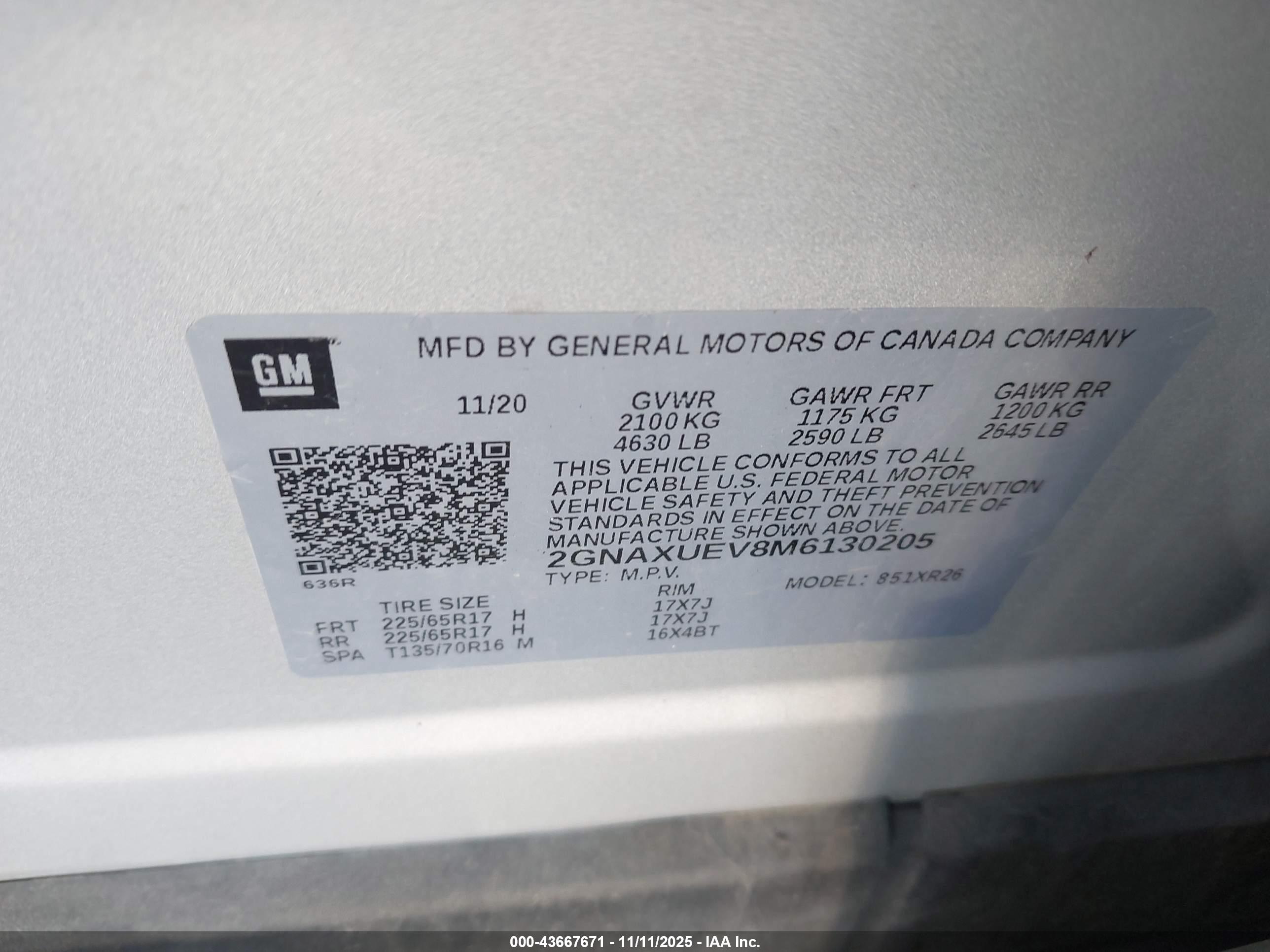 CHEVROLET EQUINOX image 9