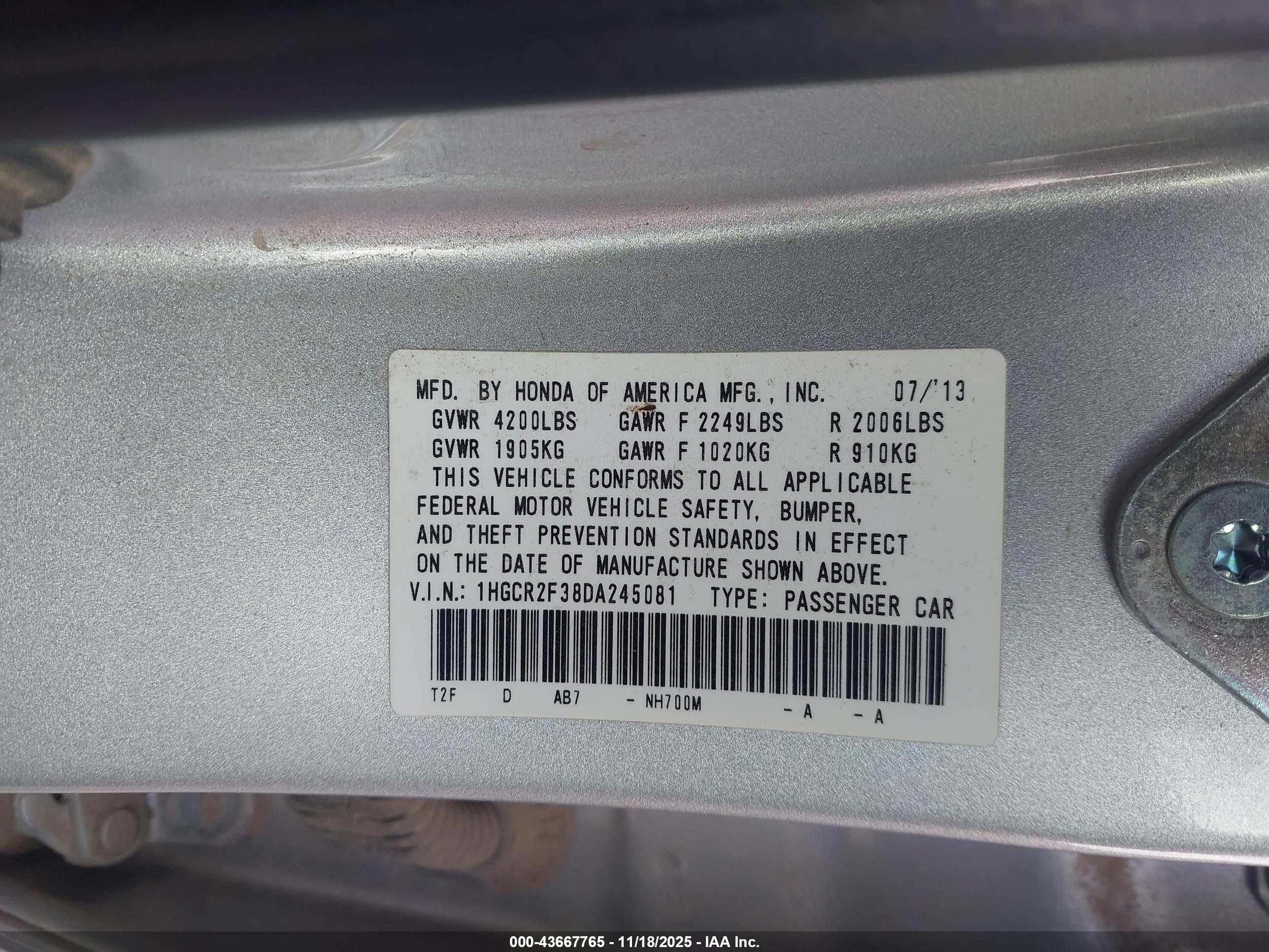 HONDA ACCORD image 9