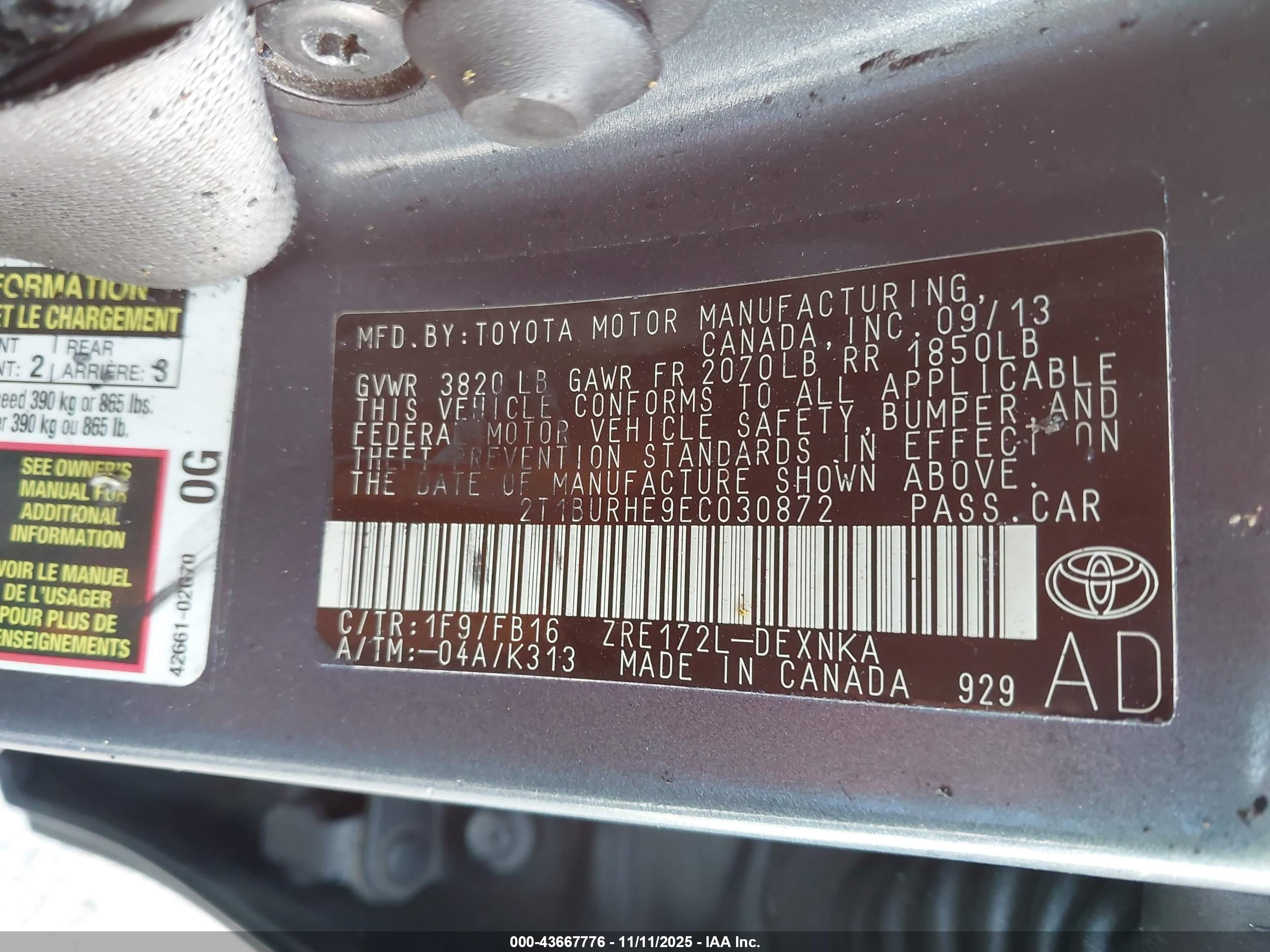 TOYOTA COROLLA image 9