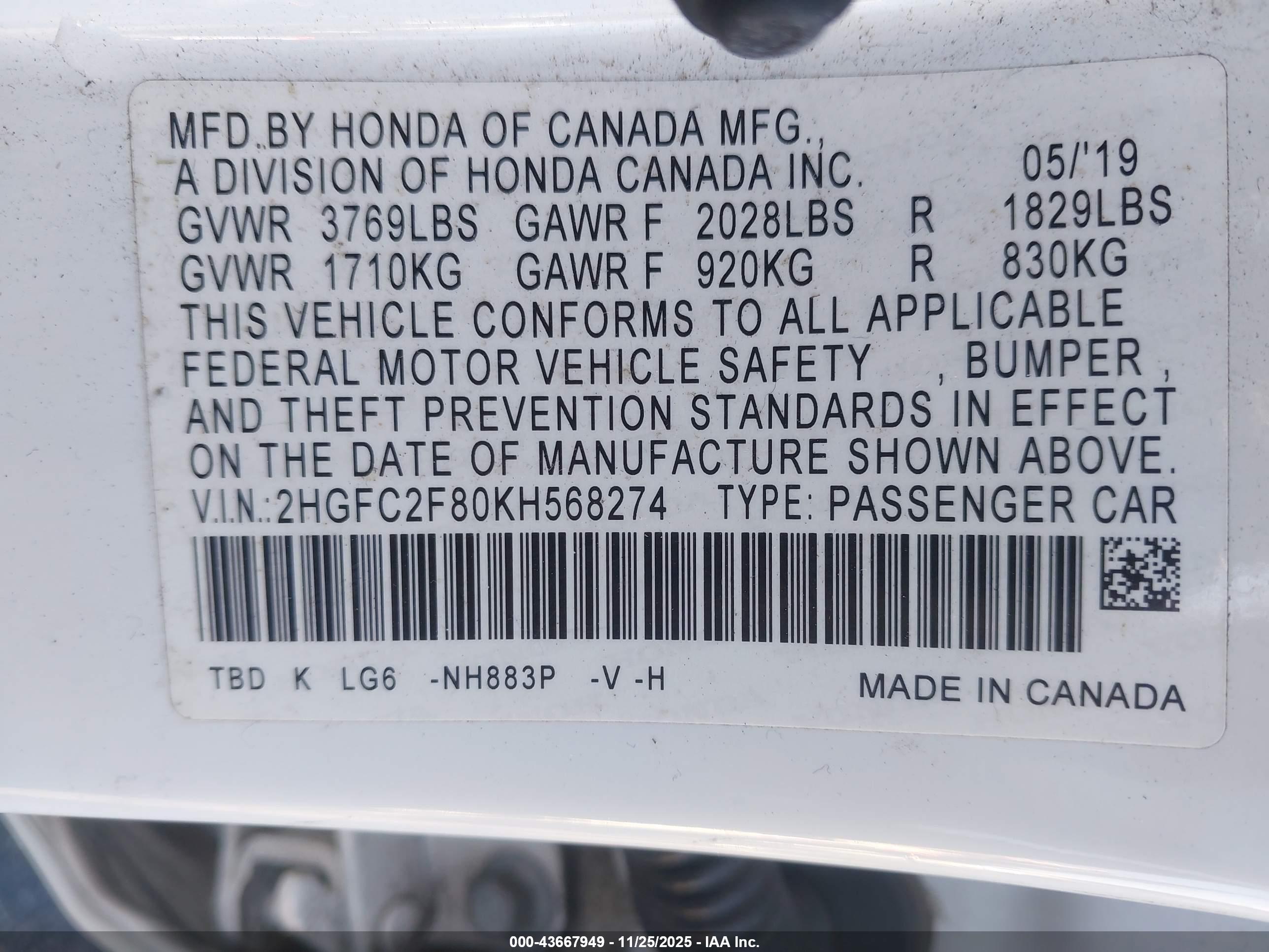 HONDA CIVIC image 9