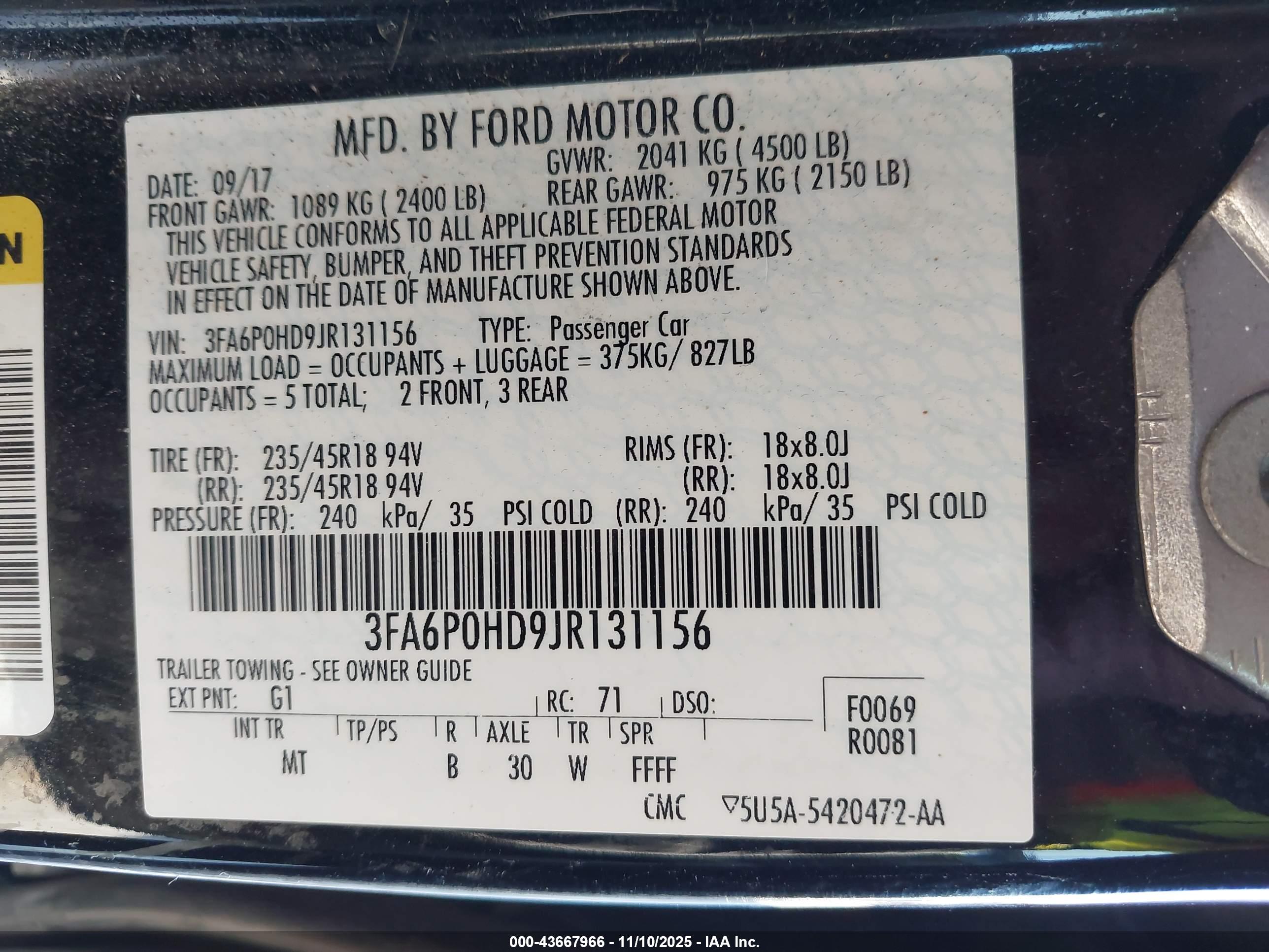 FORD FUSION image 9