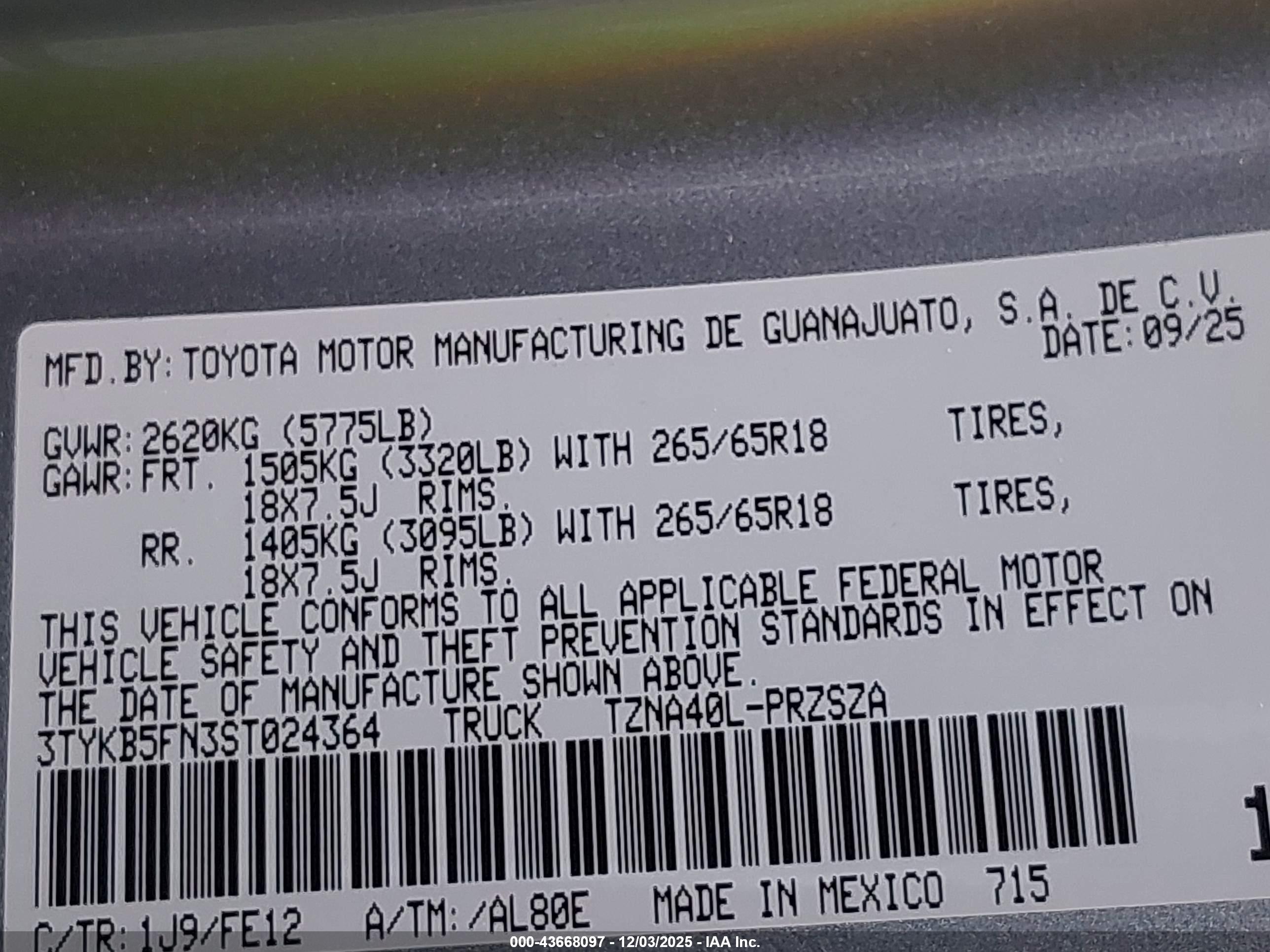 TOYOTA TACOMA image 9
