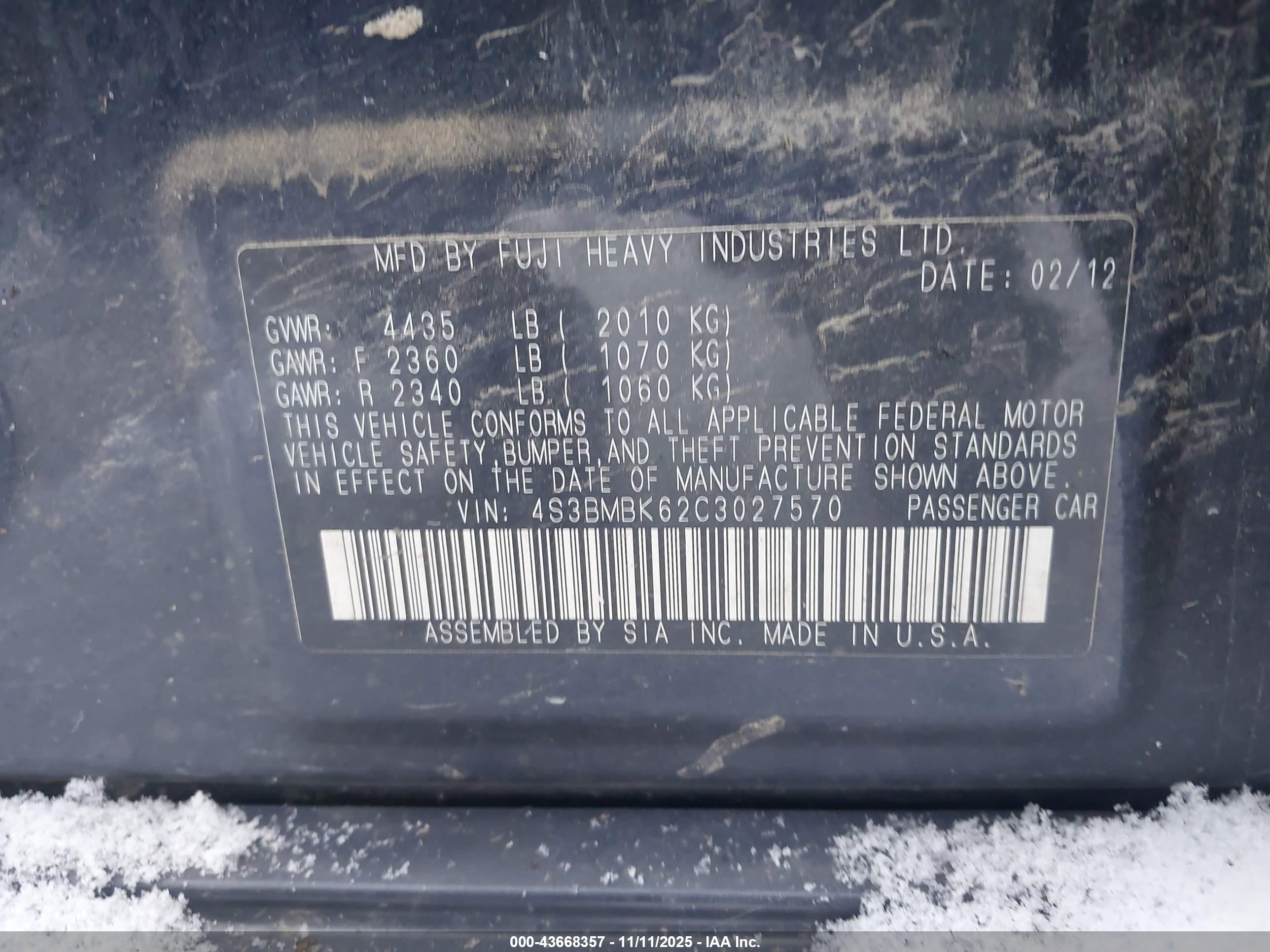 SUBARU LEGACY image 9