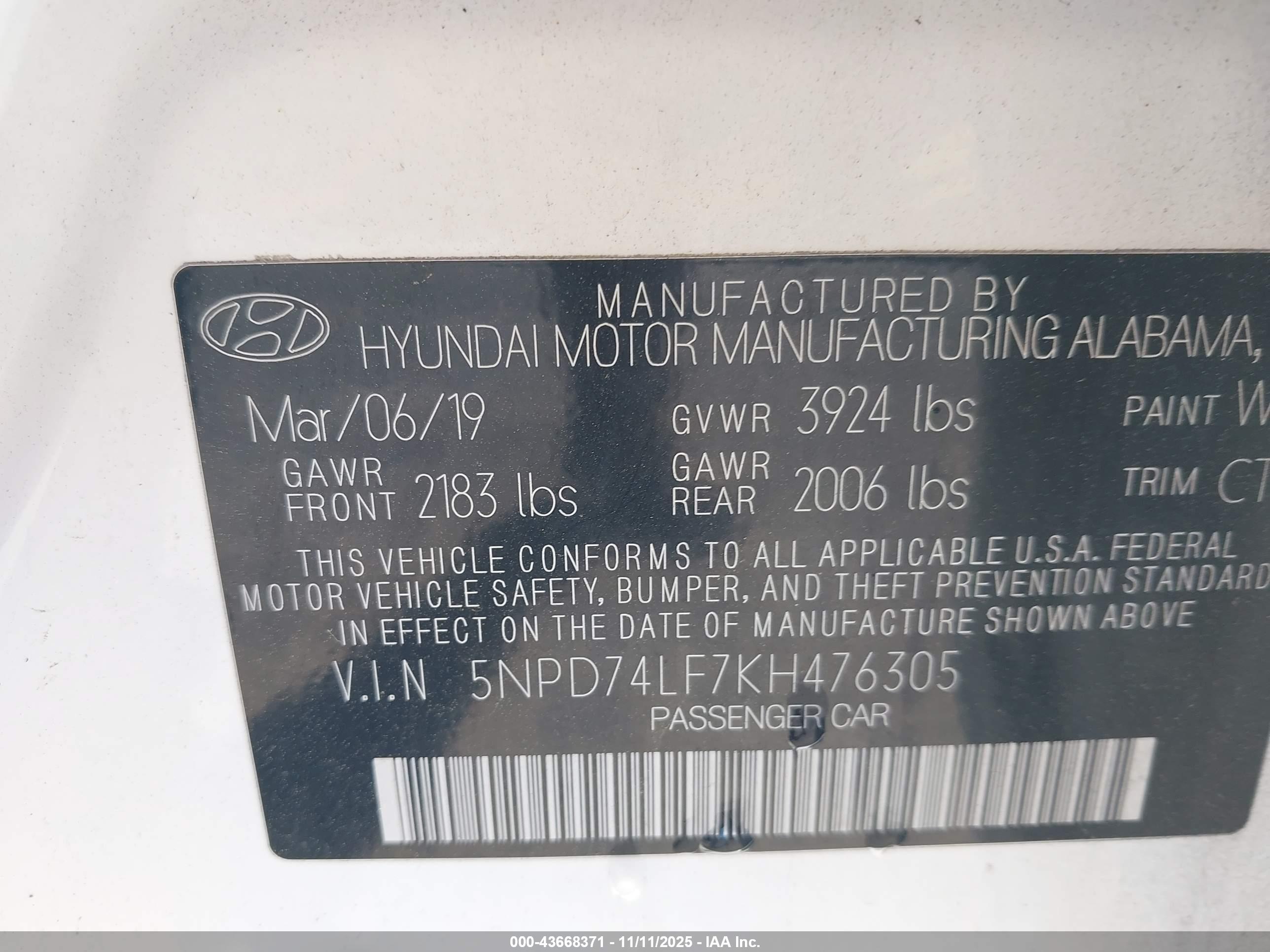 HYUNDAI ELANTRA image 9