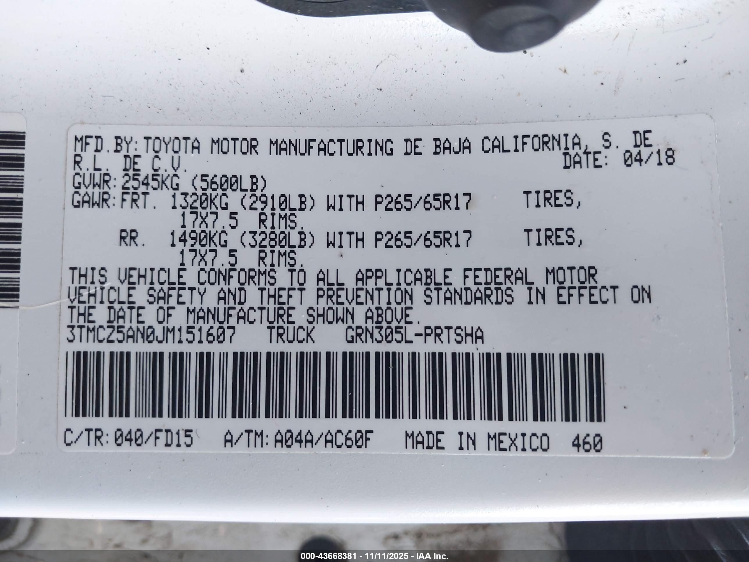 TOYOTA TACOMA image 9