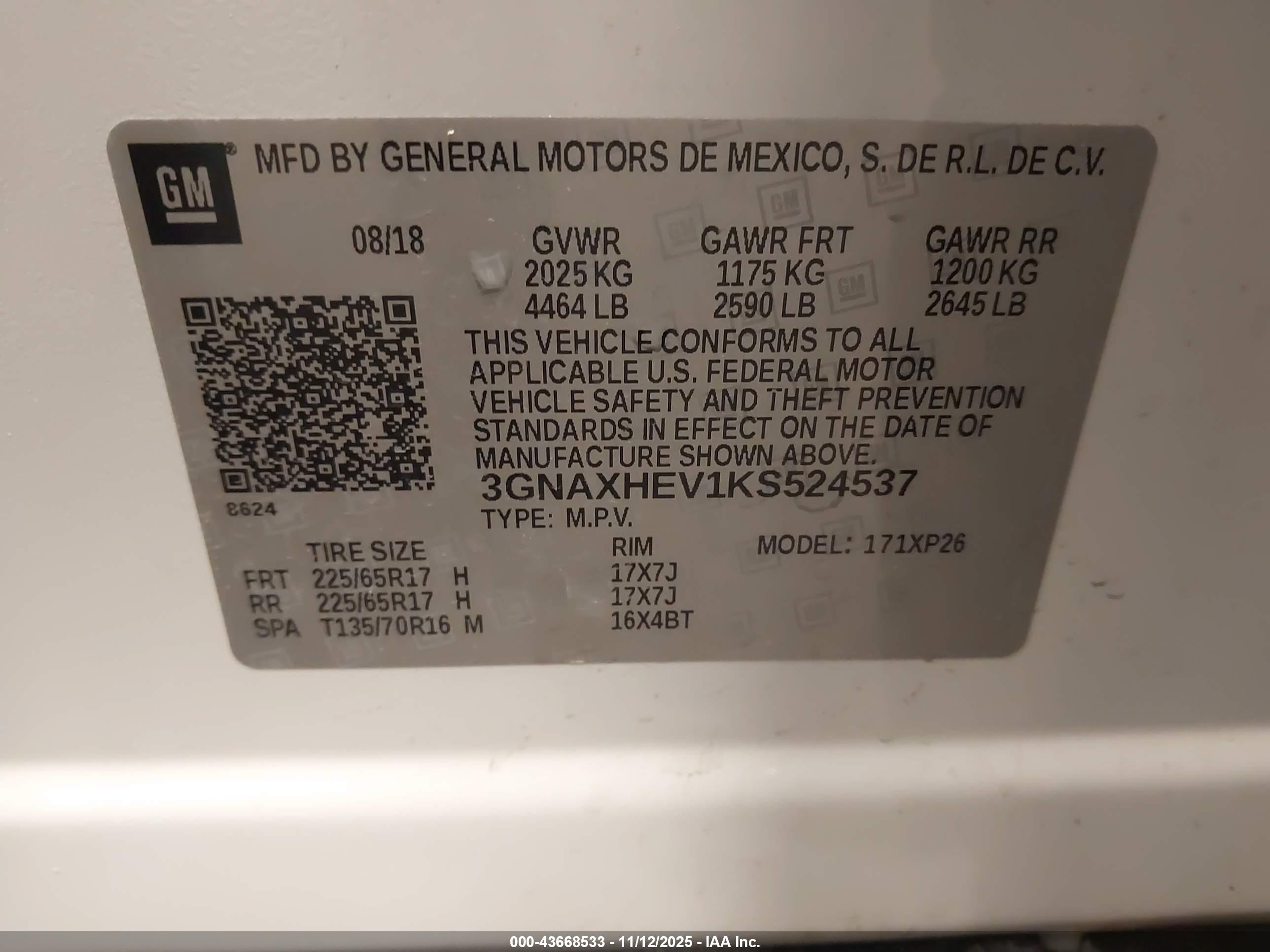 CHEVROLET EQUINOX image 9