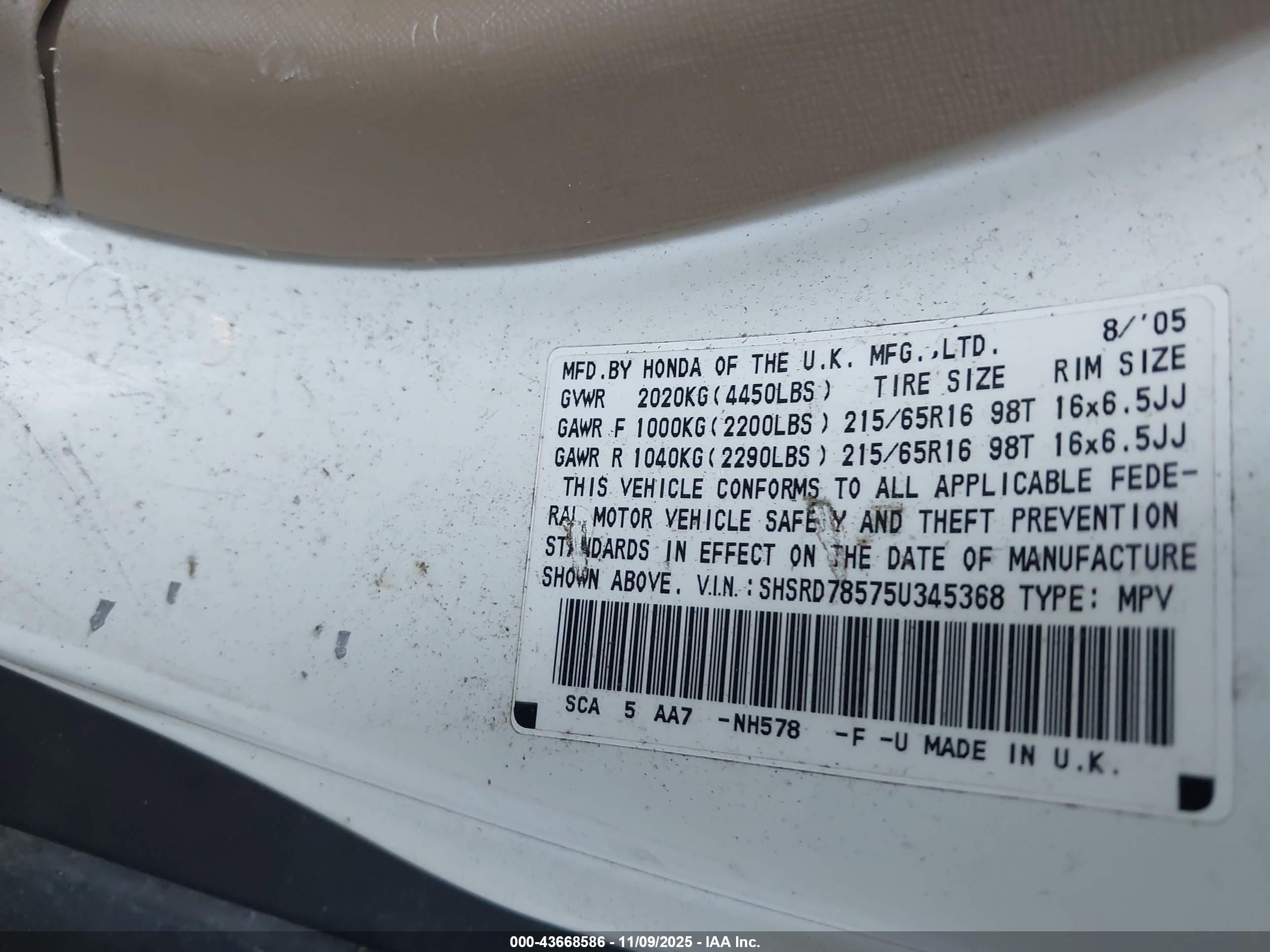 HONDA CR-V image 9