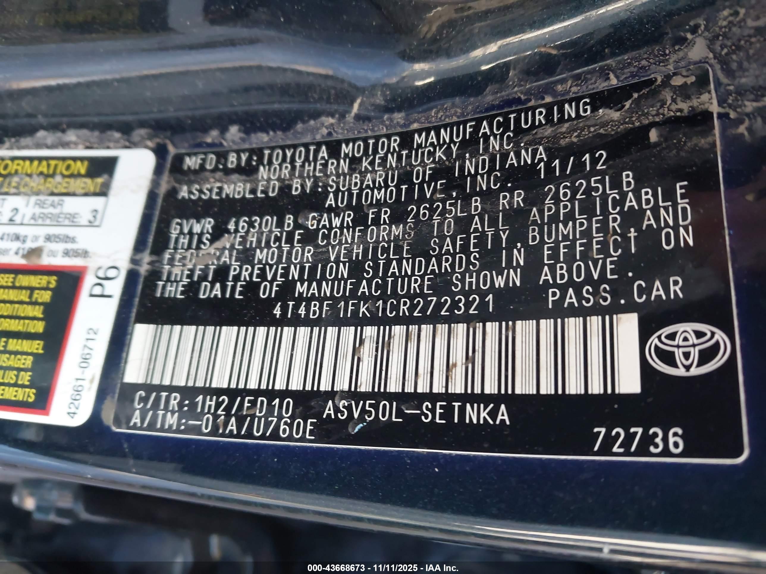 TOYOTA CAMRY image 9