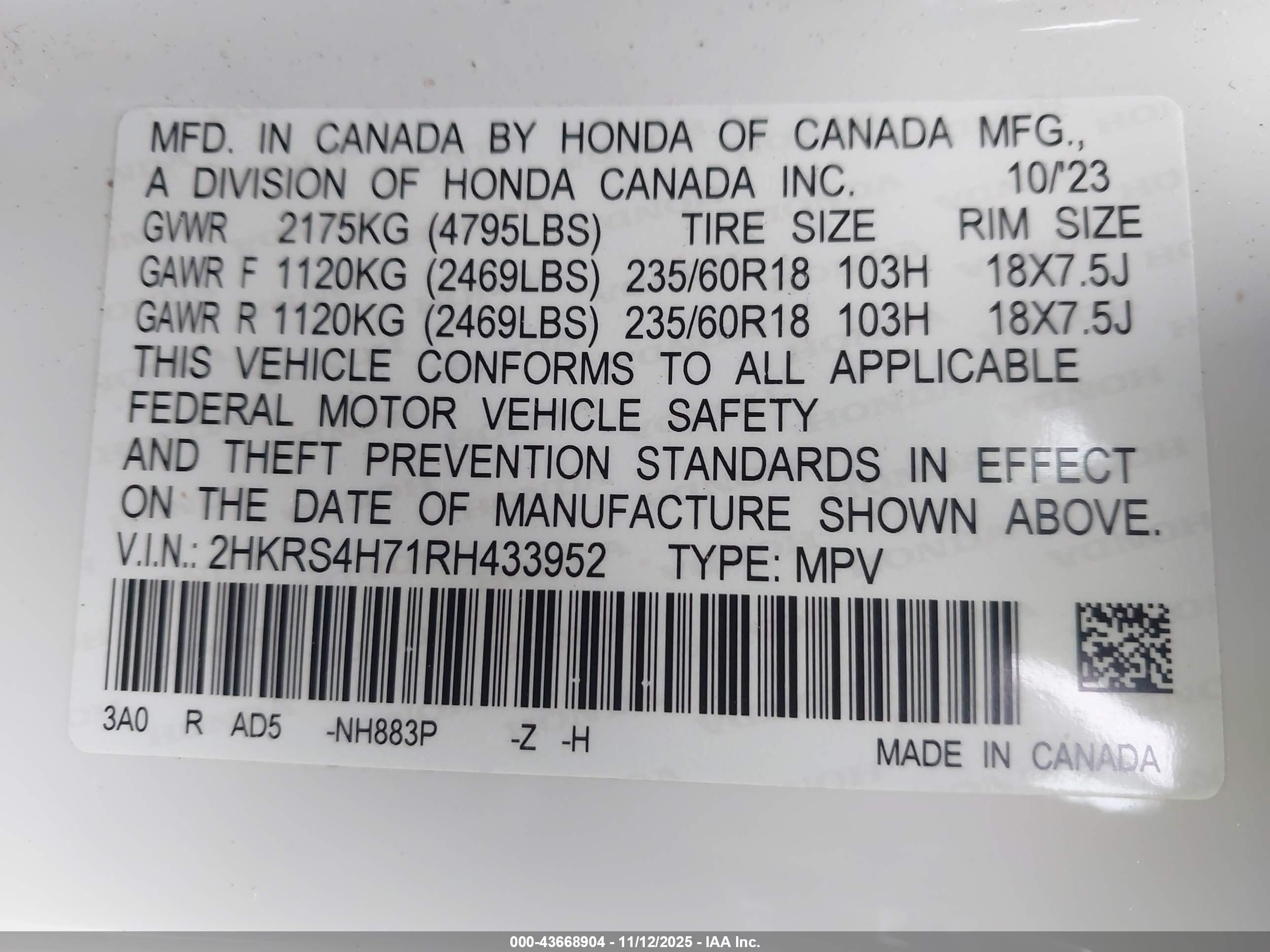 HONDA CR-V image 9
