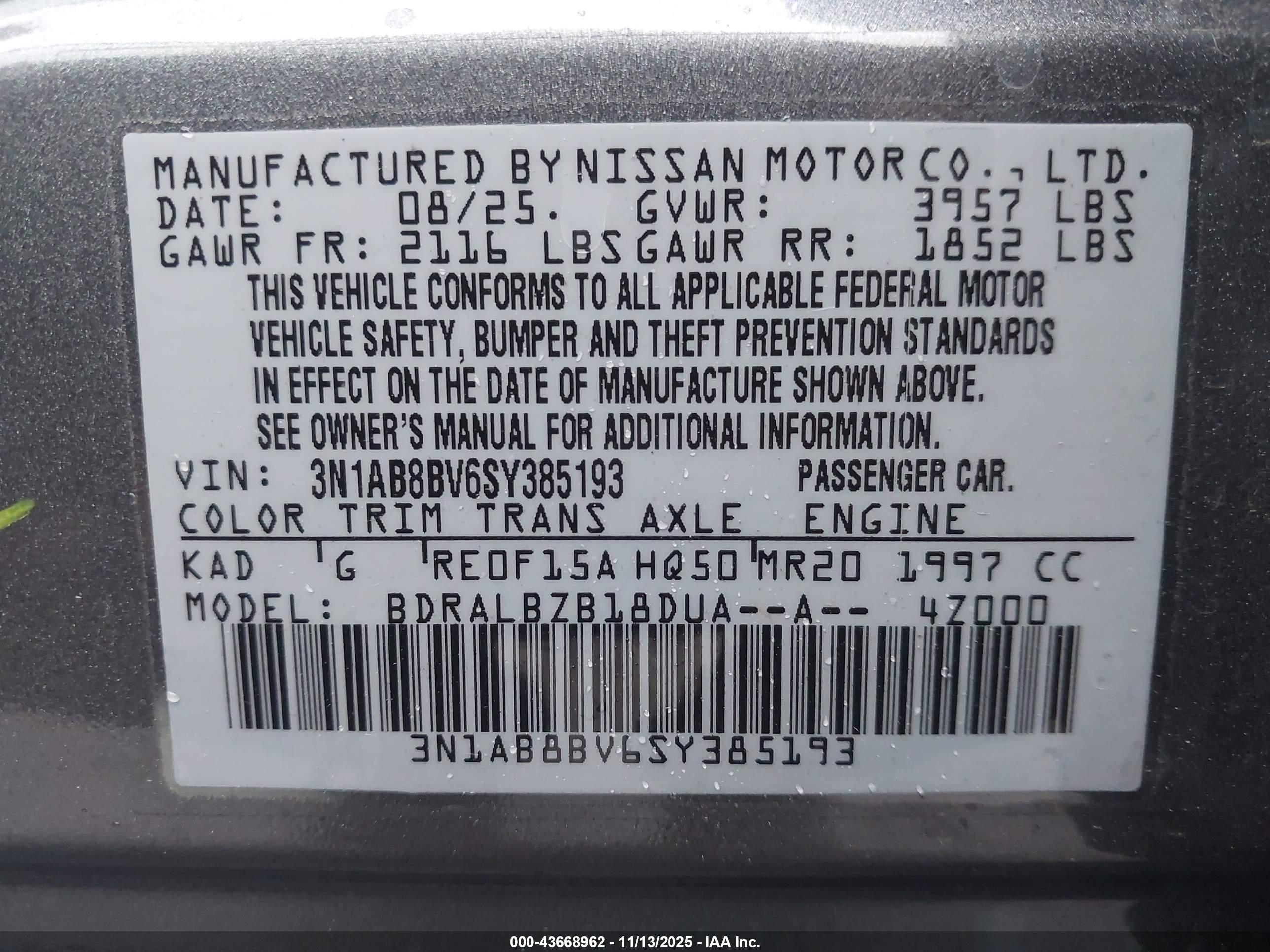 NISSAN SENTRA image 9