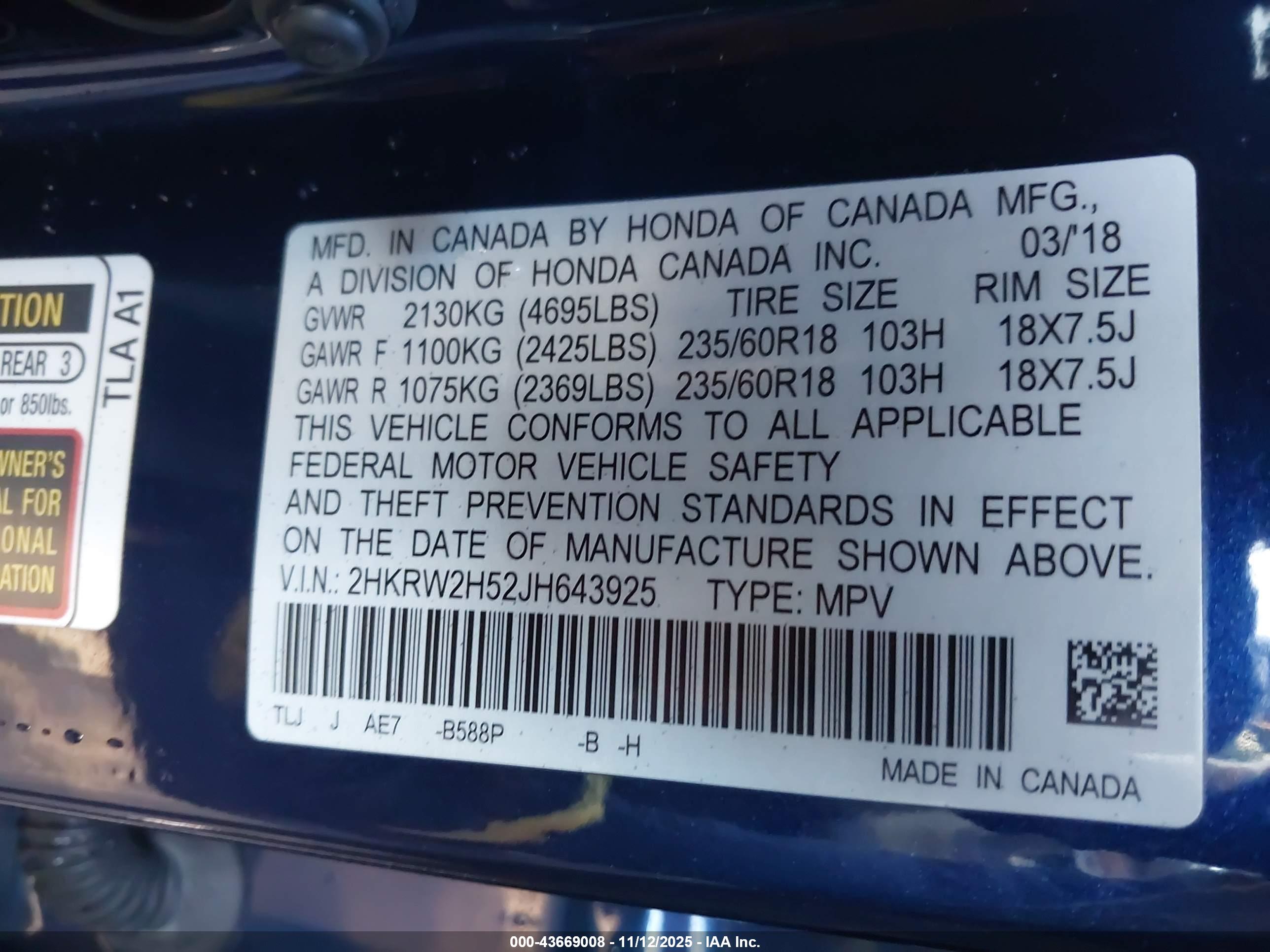 HONDA CR-V image 9