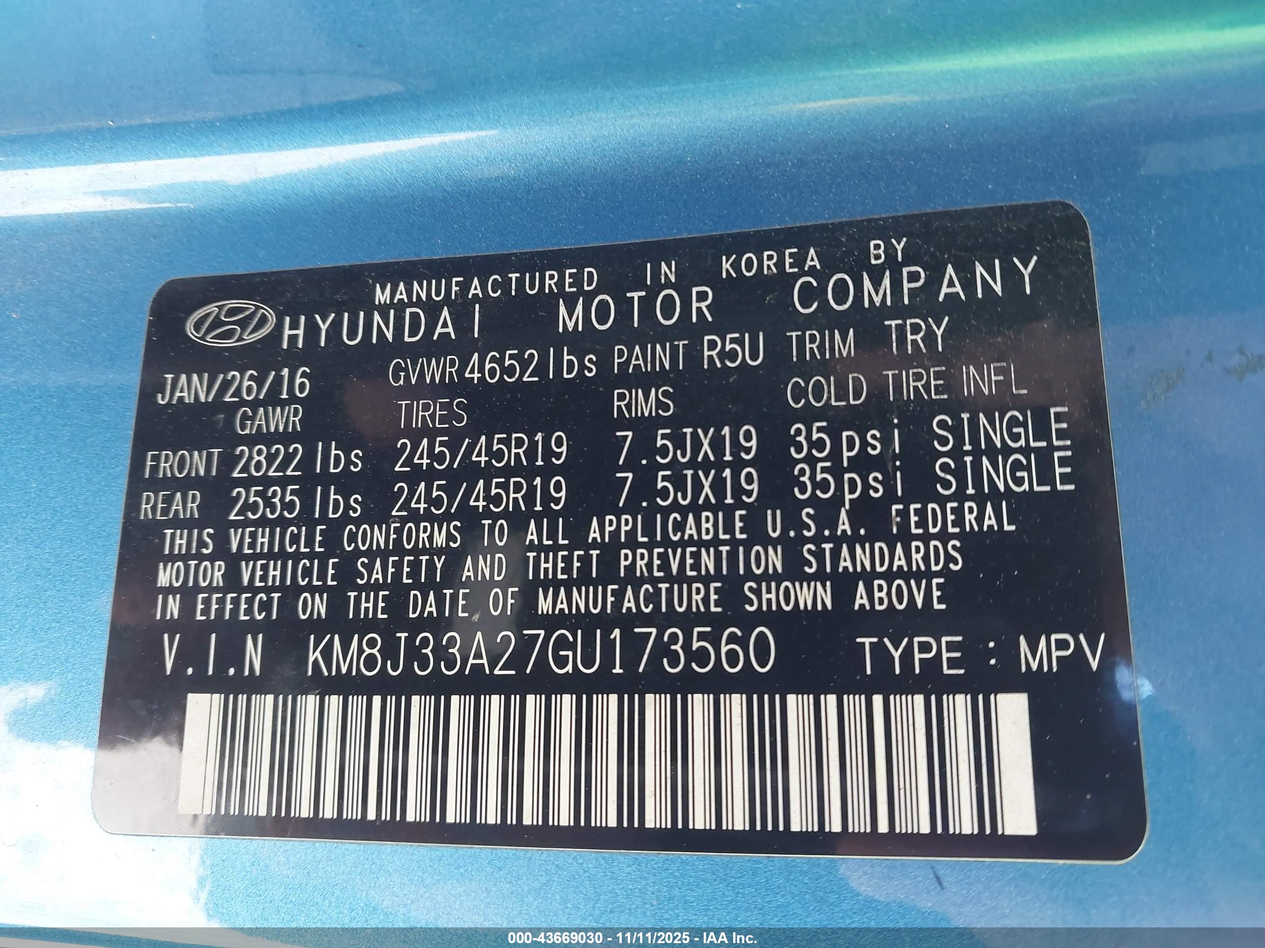 HYUNDAI TUCSON image 9