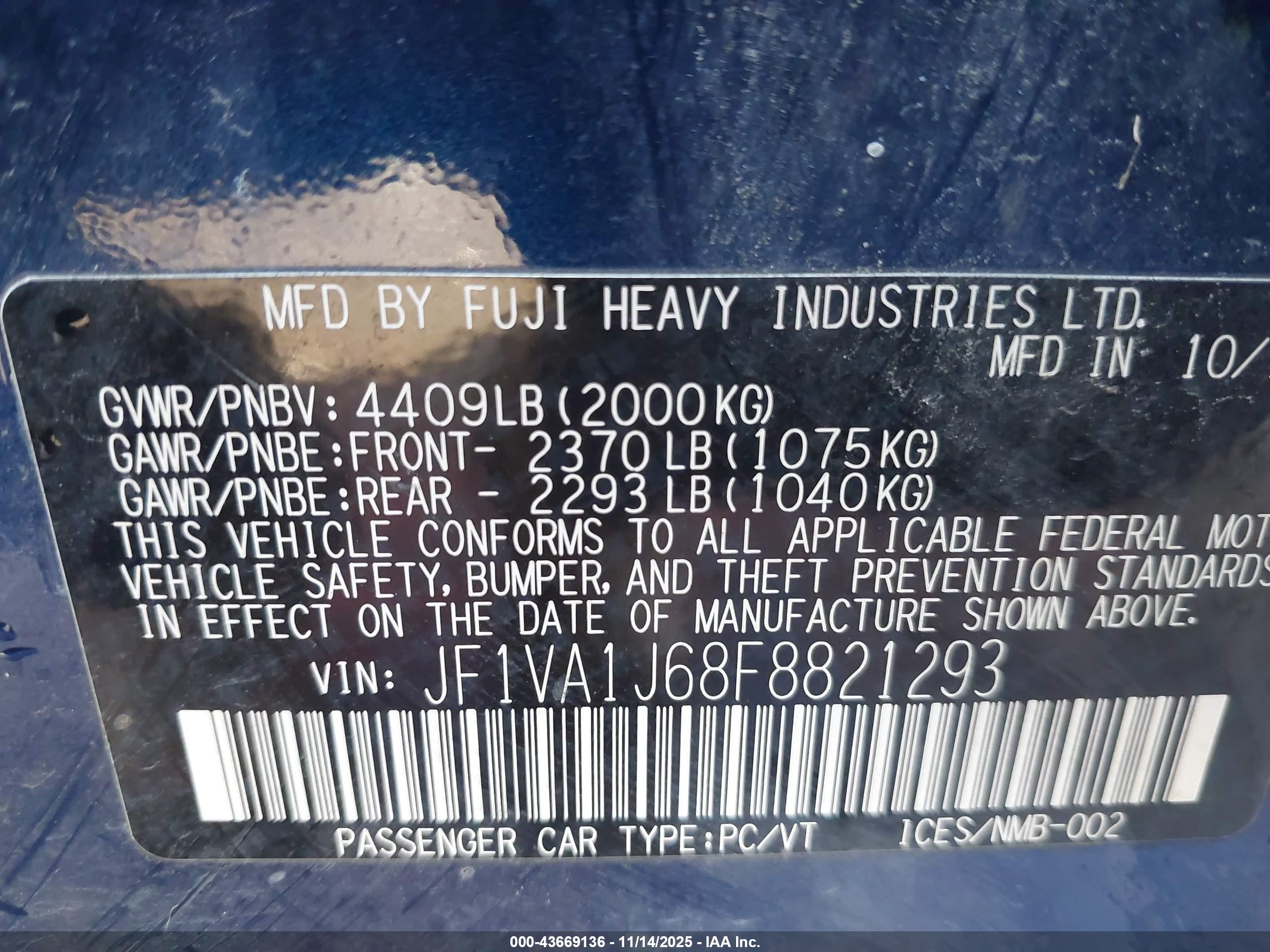 SUBARU WRX image 9