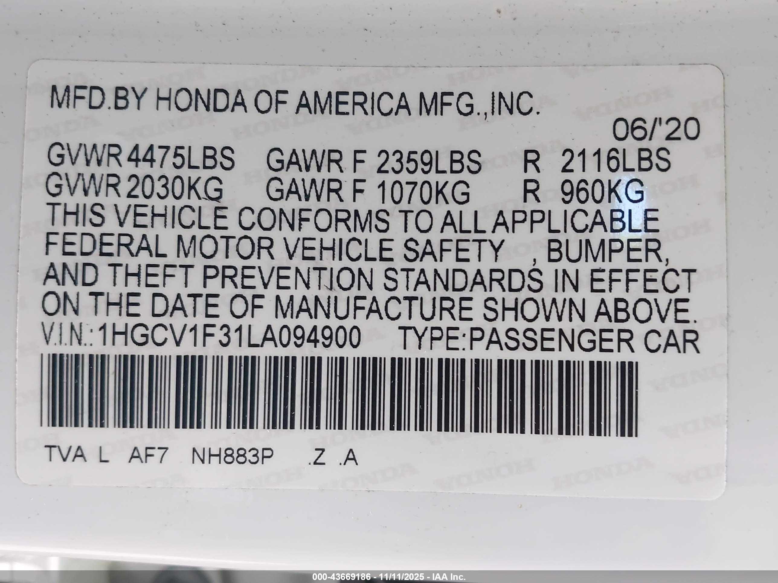 HONDA ACCORD image 9