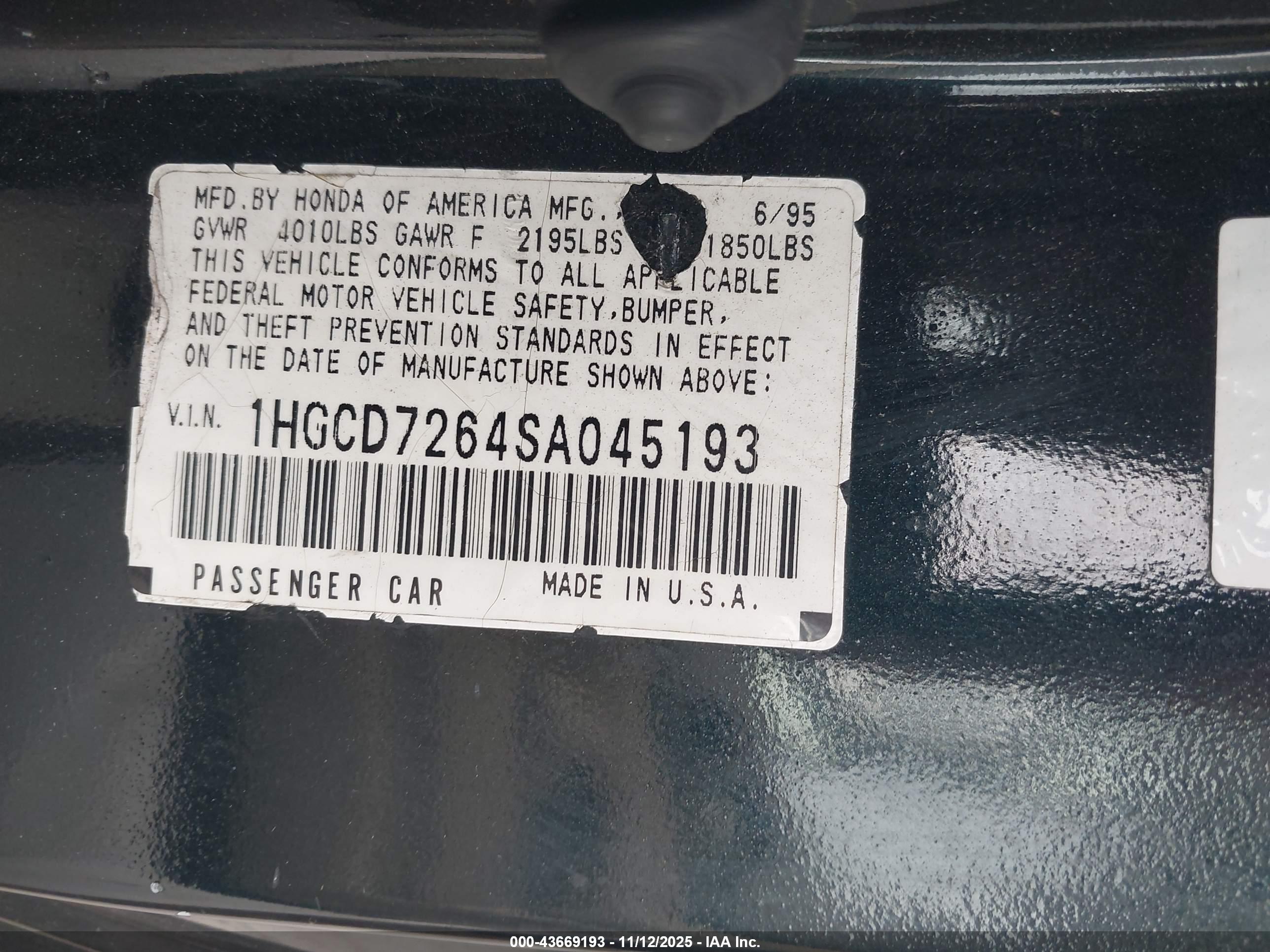 HONDA ACCORD image 9