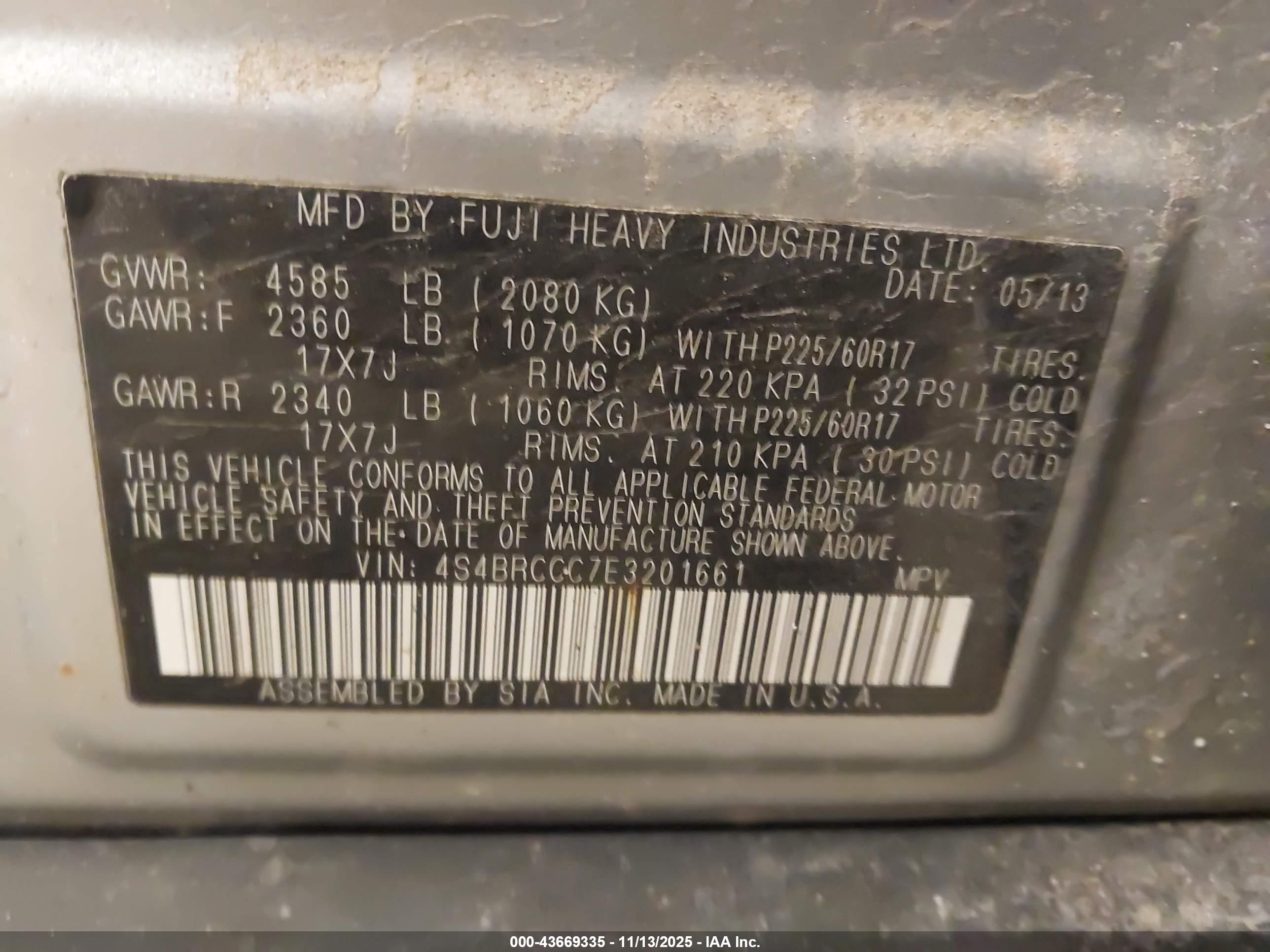 SUBARU OUTBACK image 9