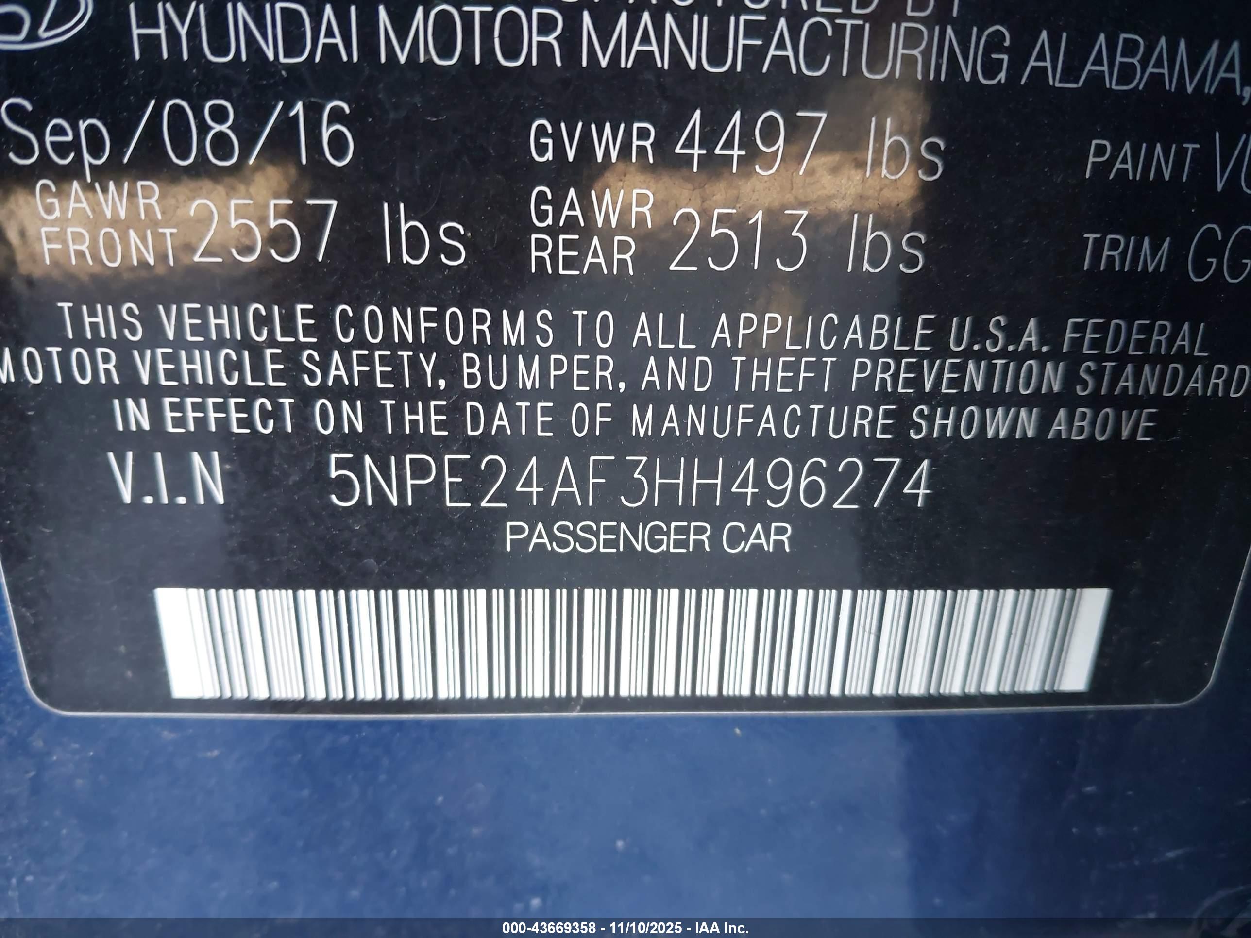 HYUNDAI SONATA image 9