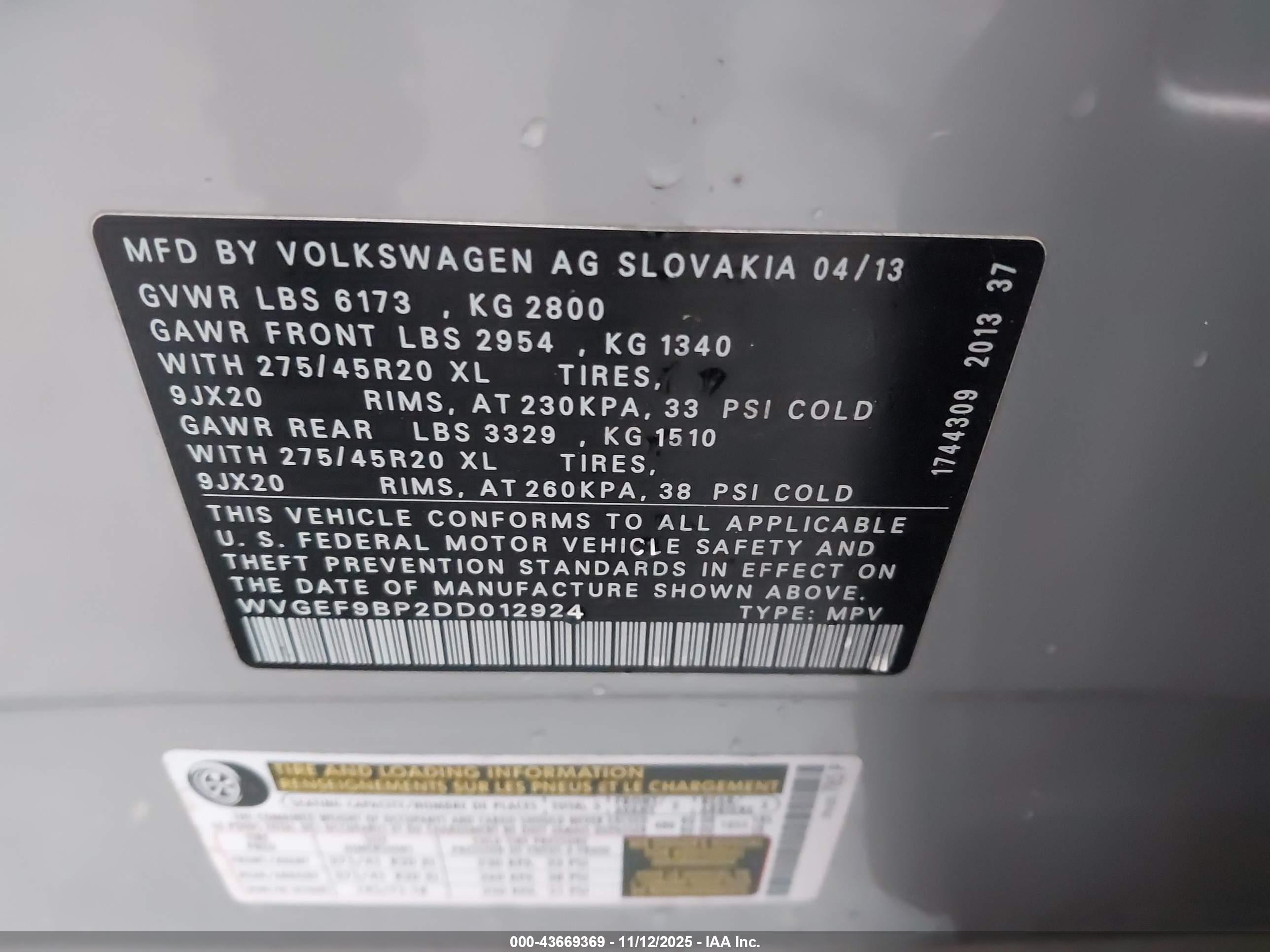 VOLKSWAGEN TOUAREG image 9