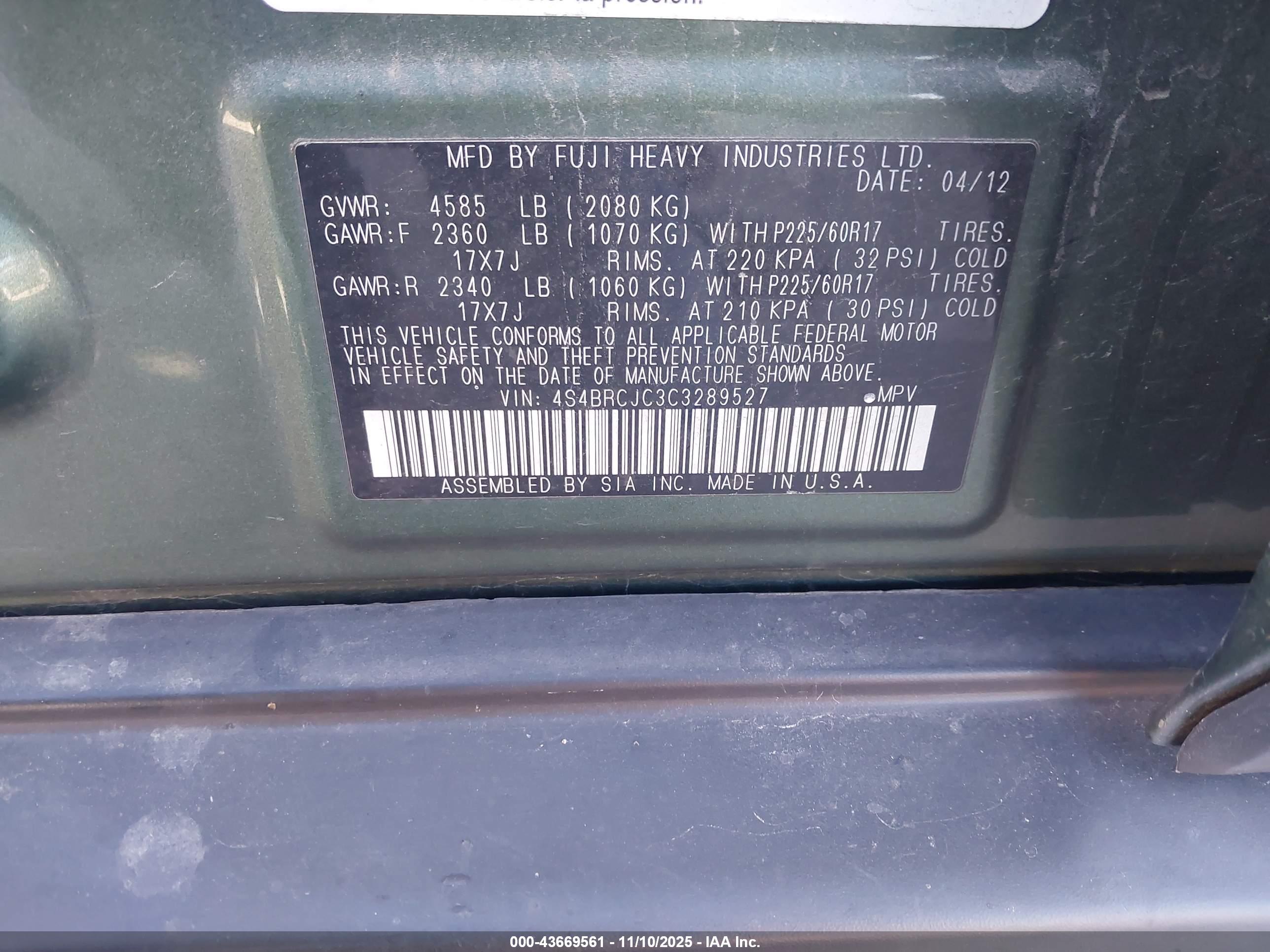 SUBARU OUTBACK image 9