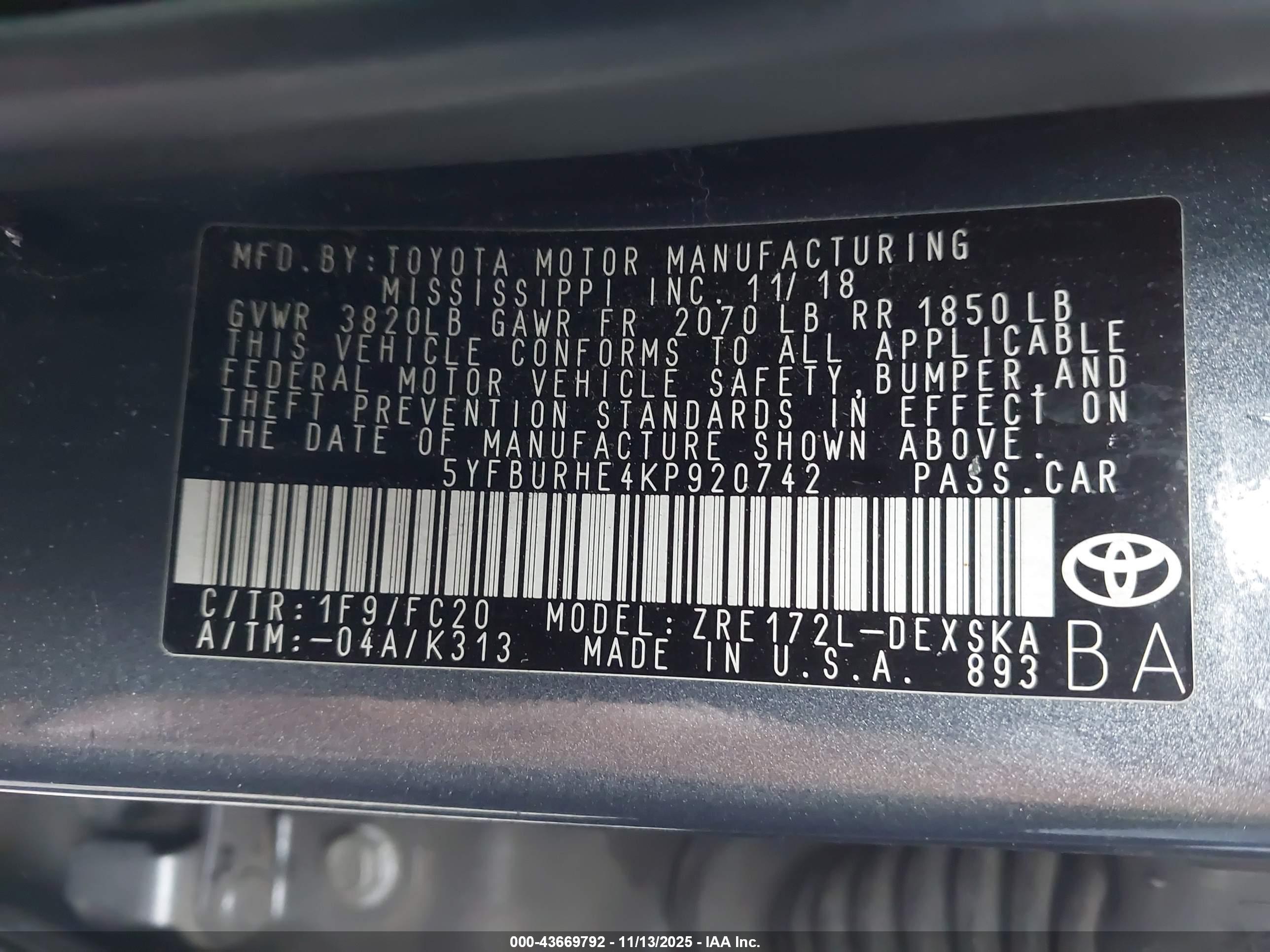TOYOTA COROLLA image 9