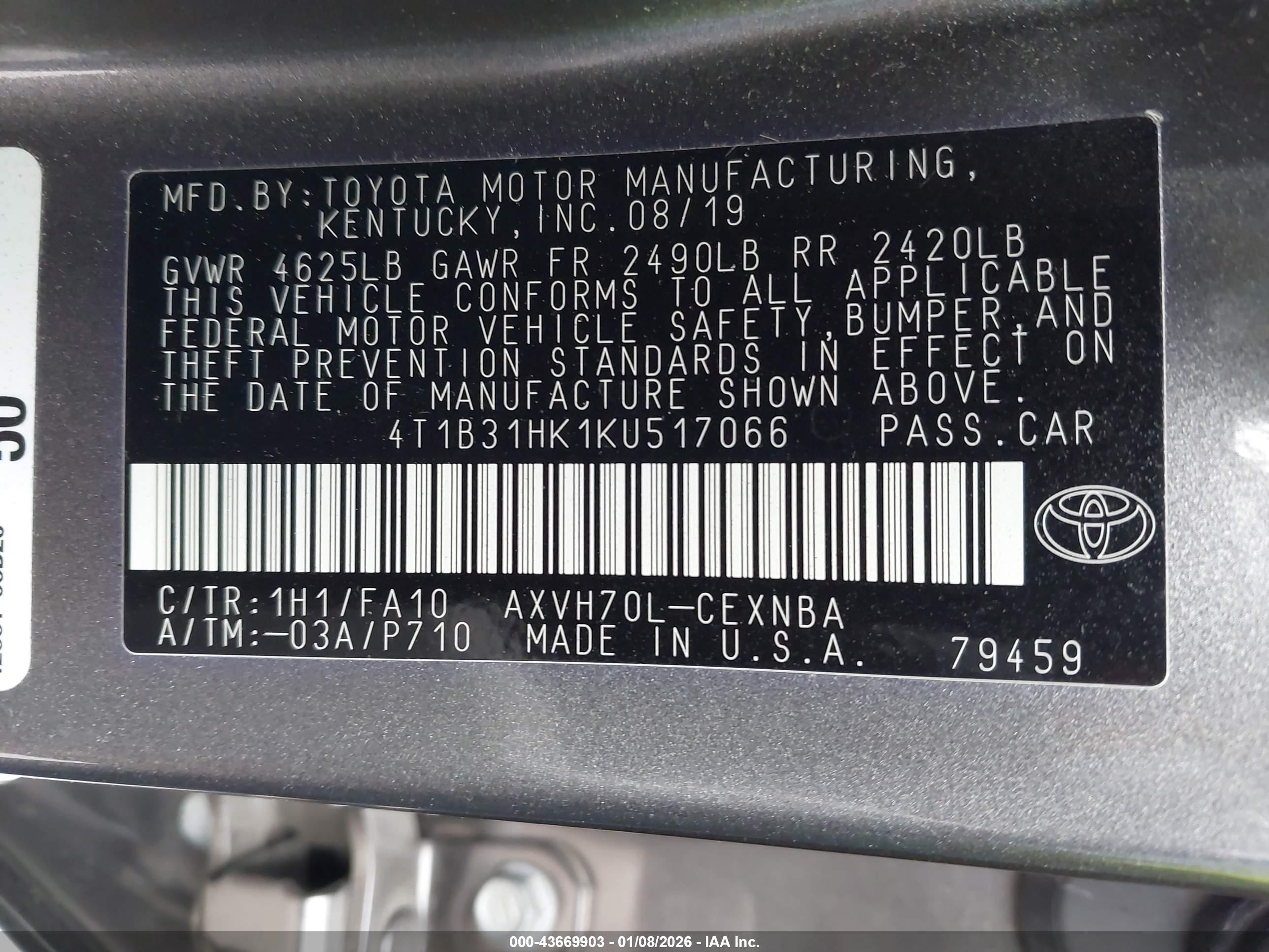 TOYOTA CAMRY image 9