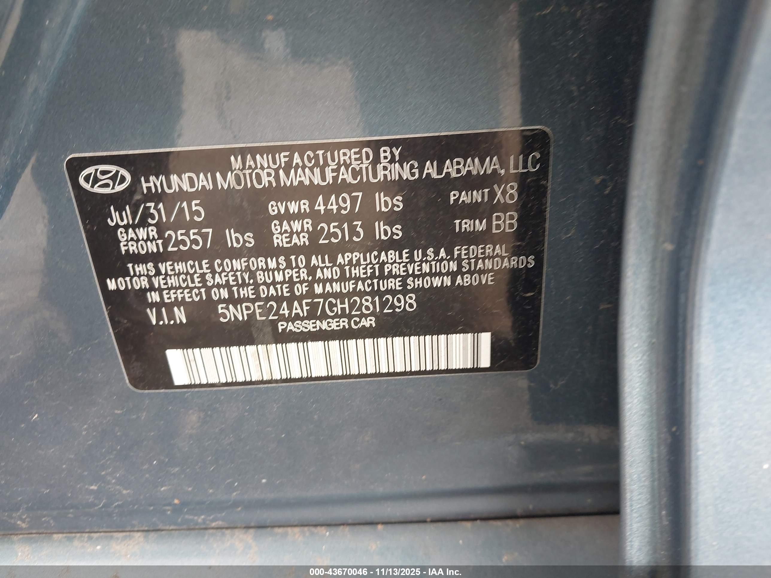HYUNDAI SONATA image 9