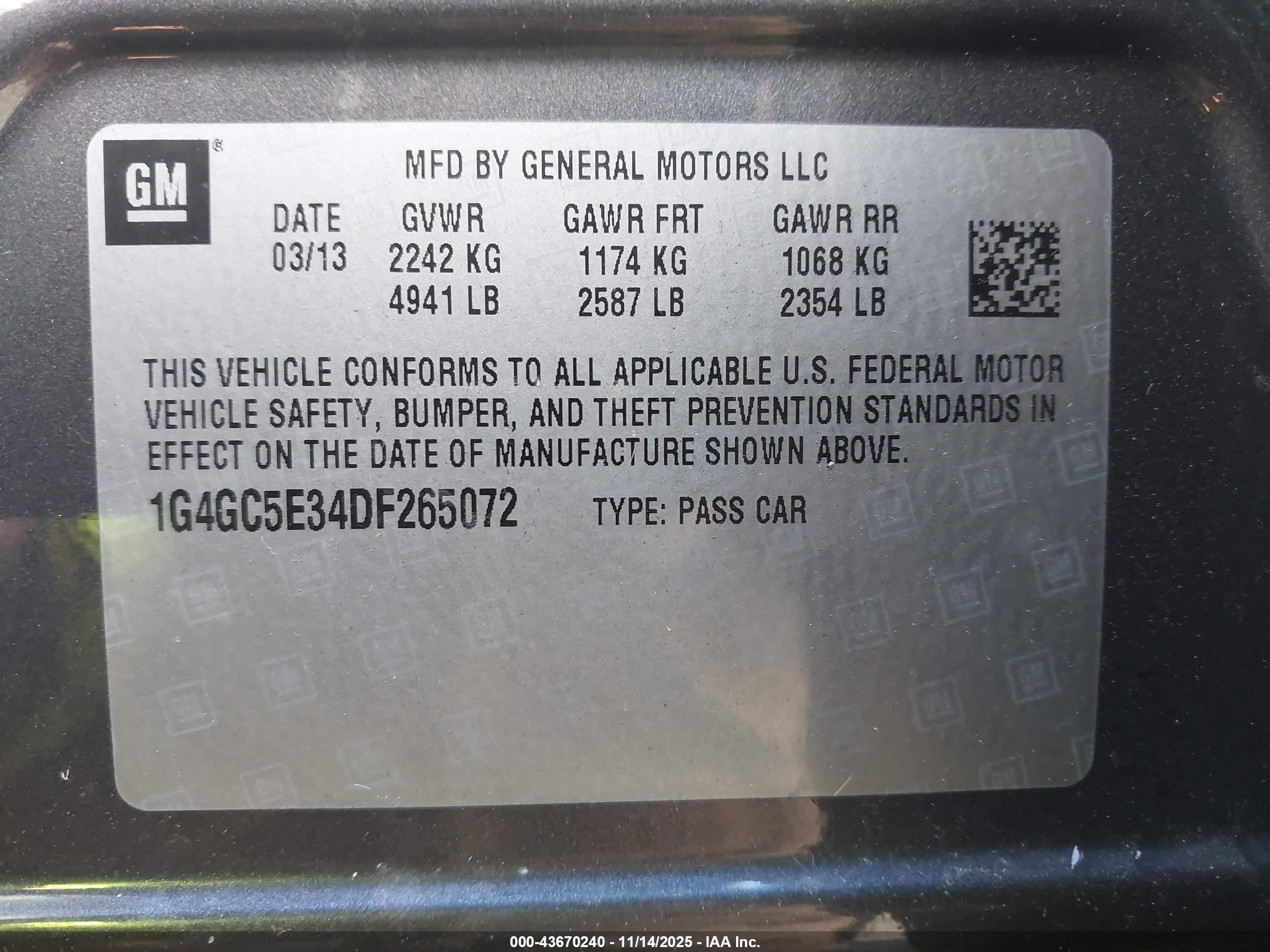 BUICK LACROSSE image 9