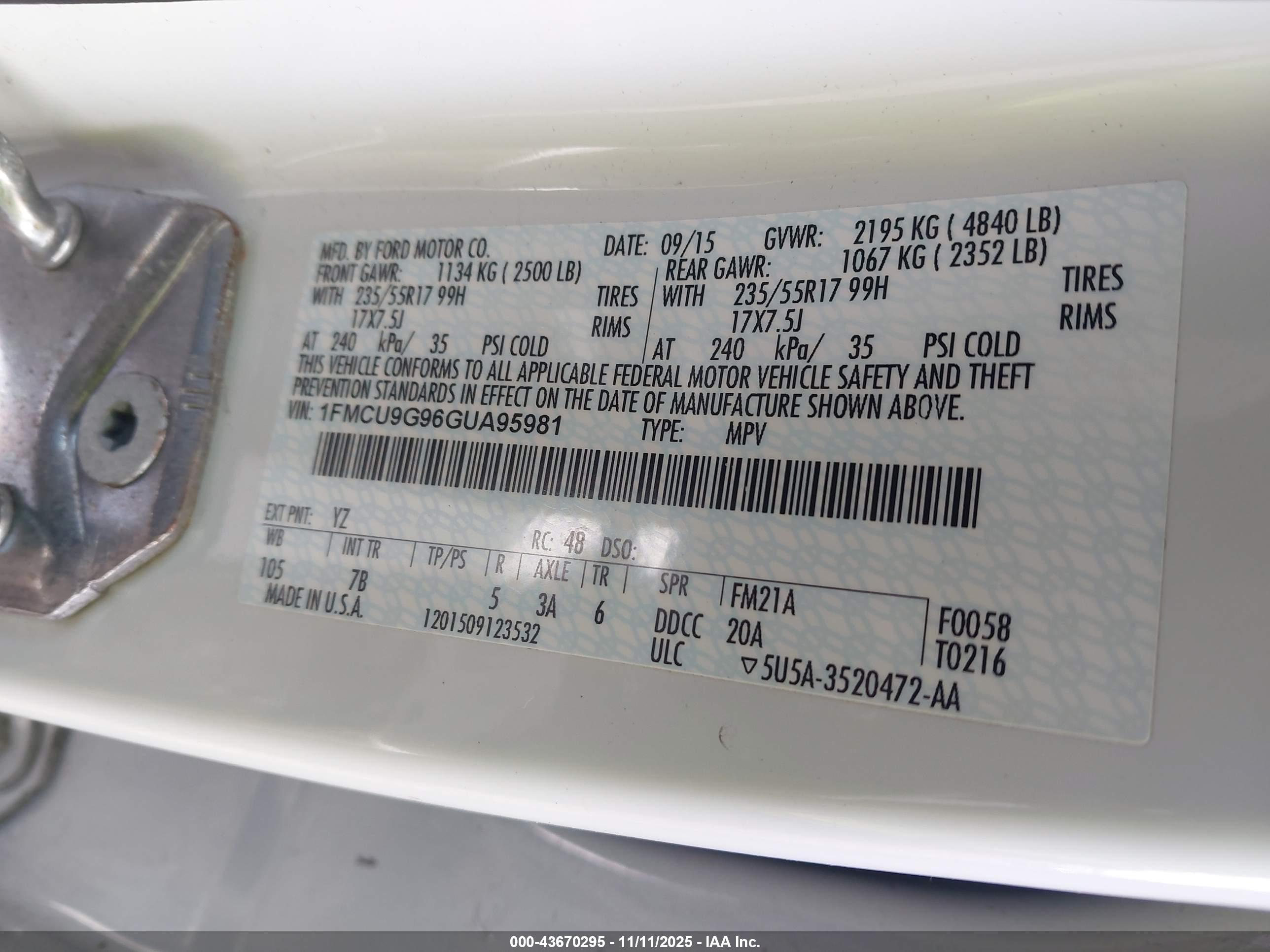 FORD ESCAPE image 9