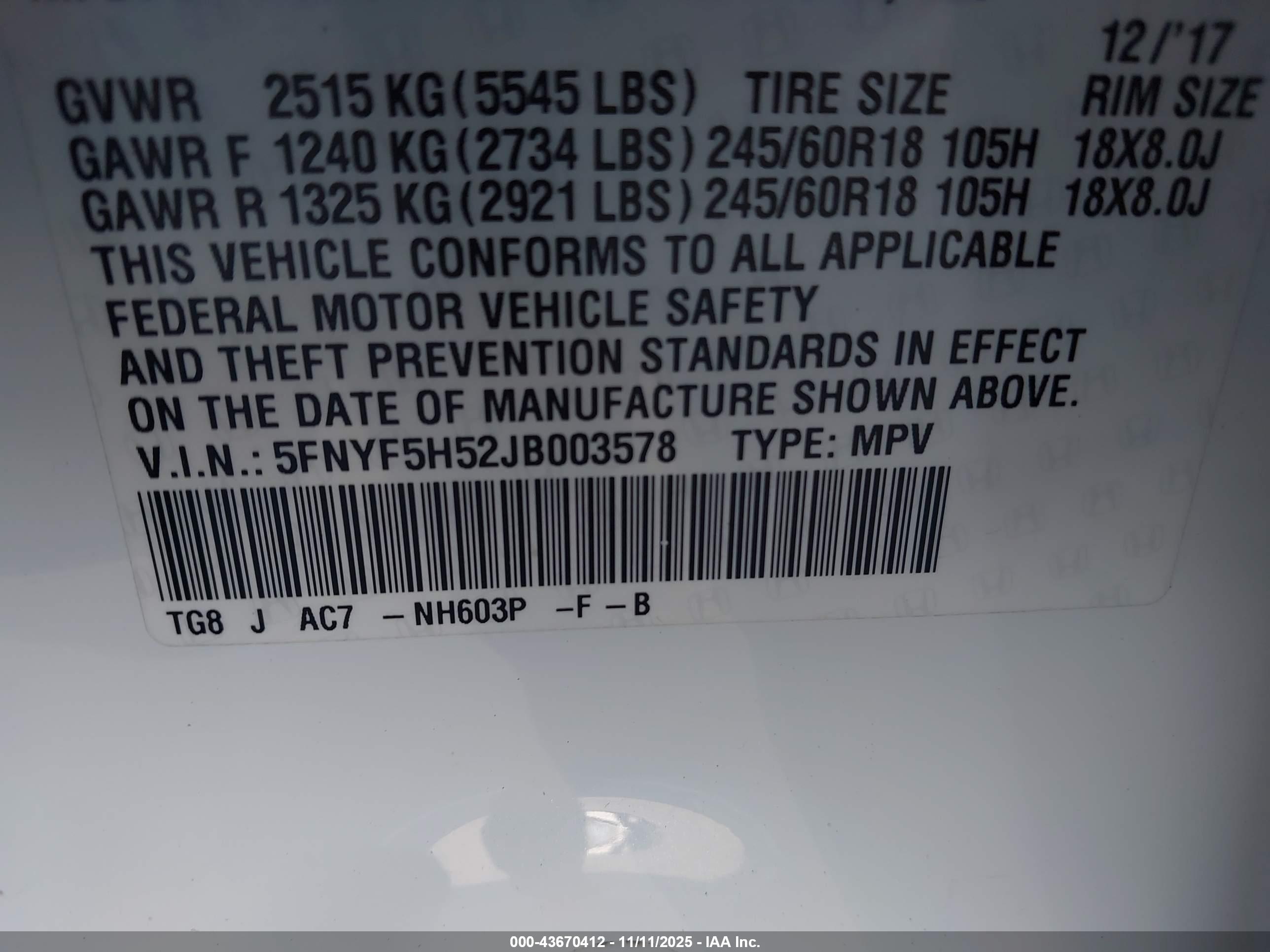 HONDA PILOT image 9
