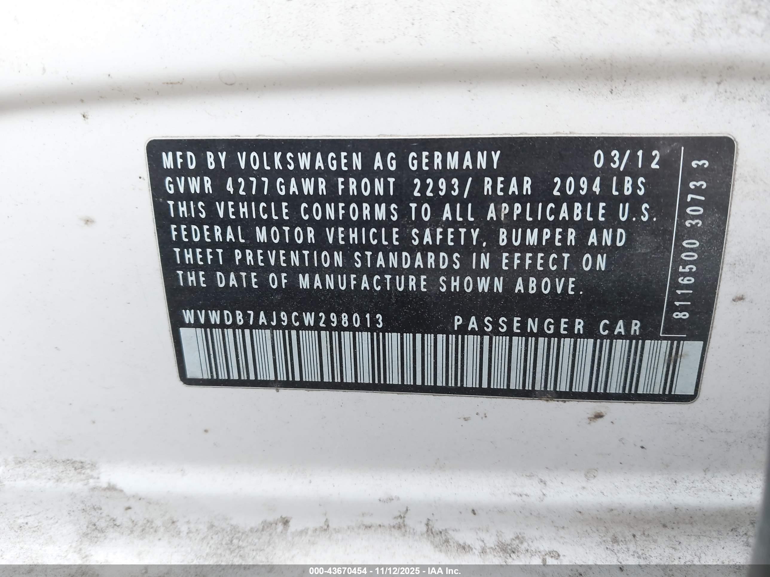 VOLKSWAGEN GOLF image 9