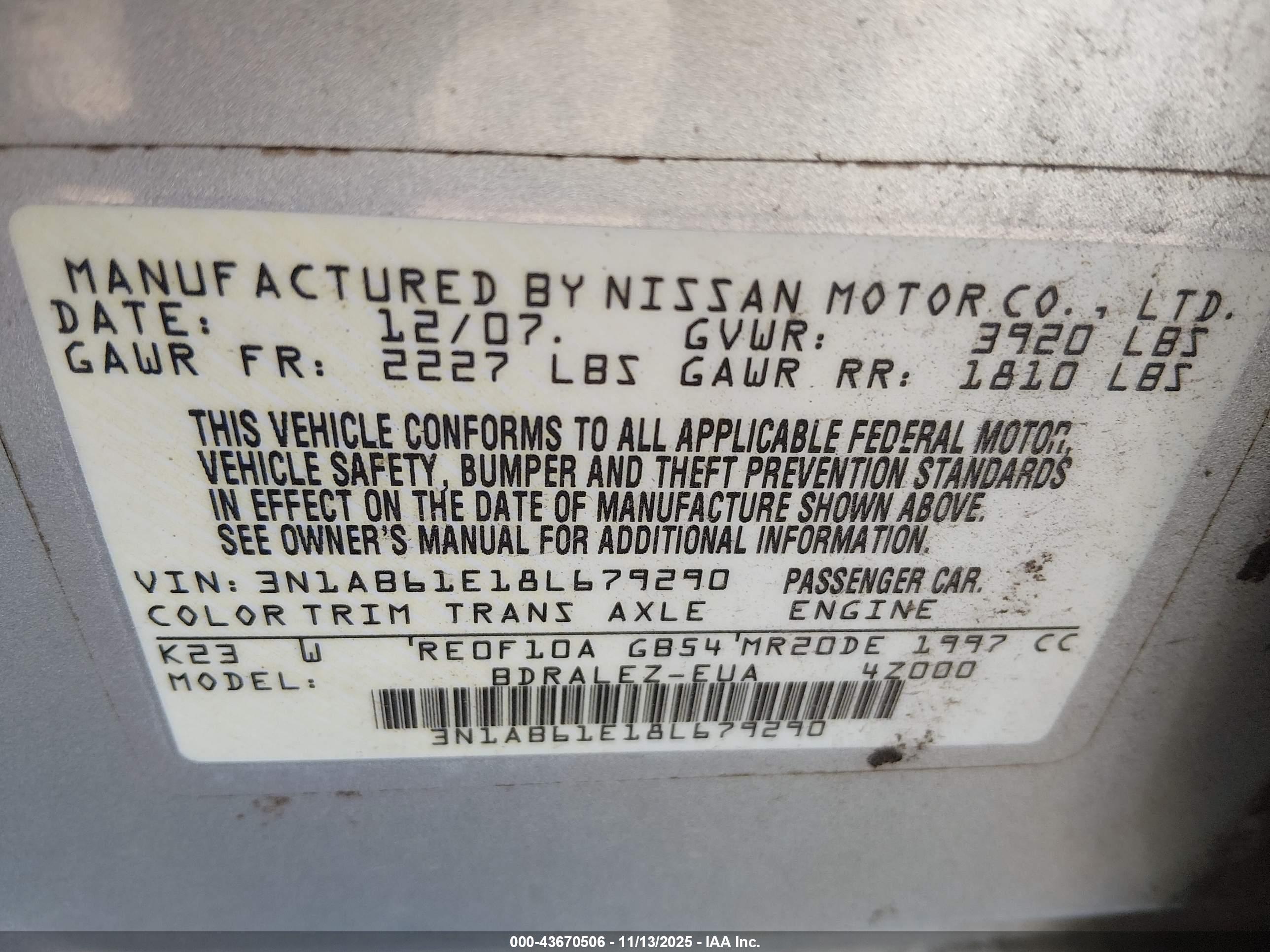 NISSAN SENTRA image 9